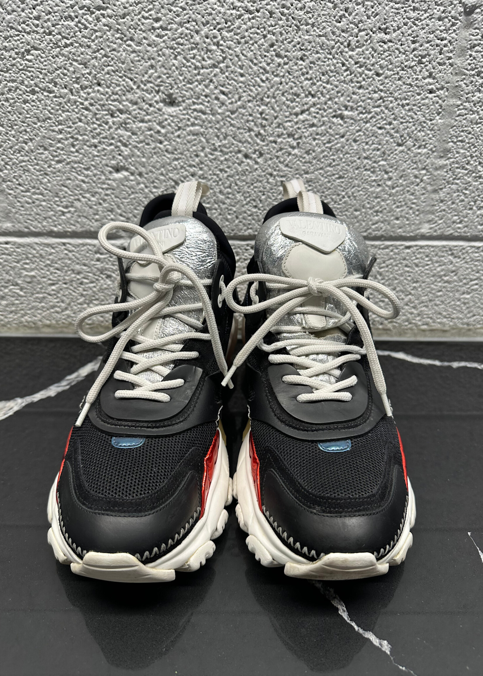 Valentino Black Metallic Running Shoes 9