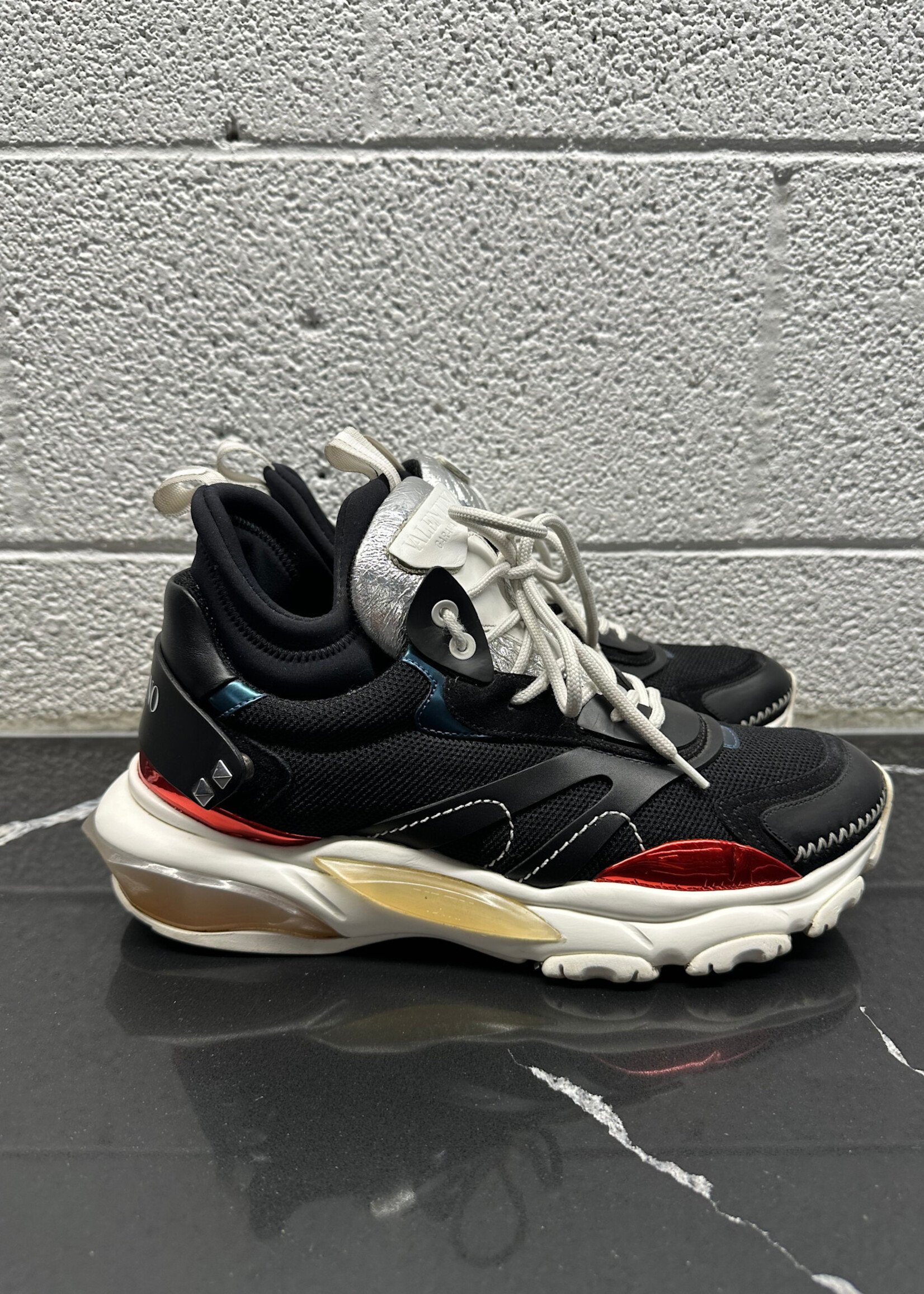 Valentino Black Metallic Running Shoes 9