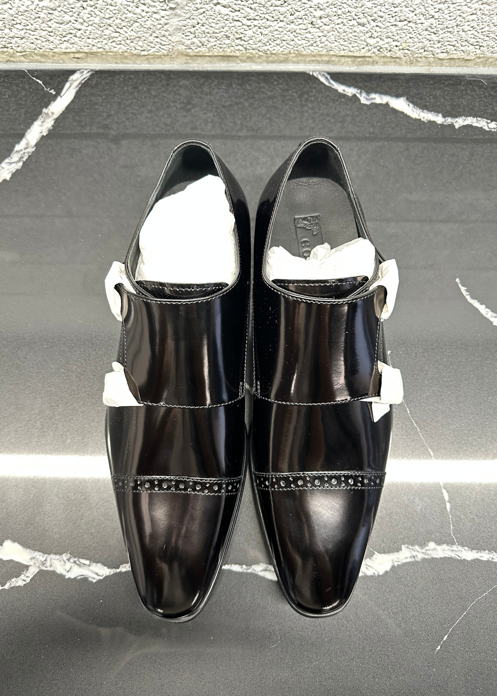 Versace Dark Brown/Purple Flap Dress Shoes 10