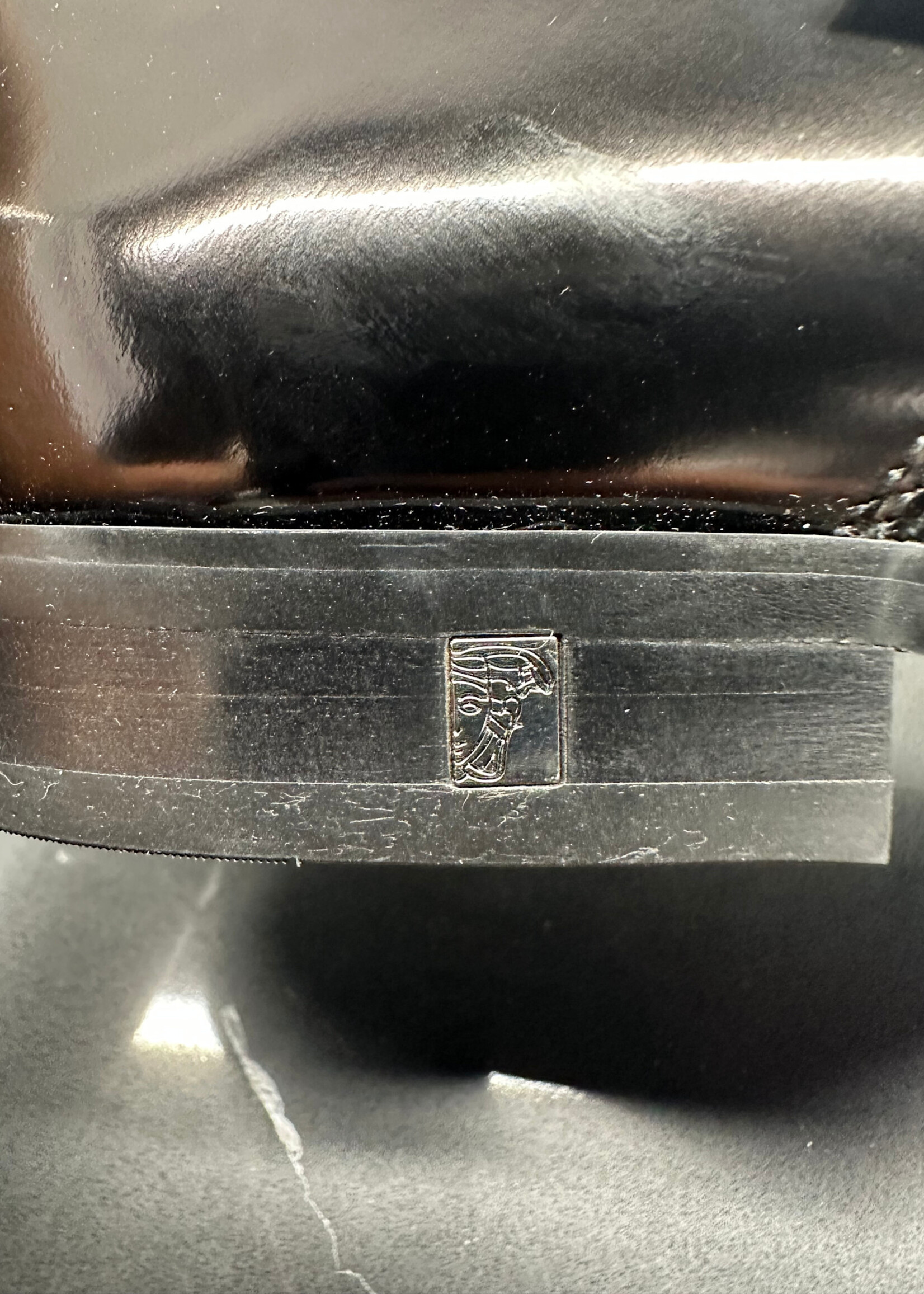 Versace Dark Brown/Purple Flap Dress Shoes 10