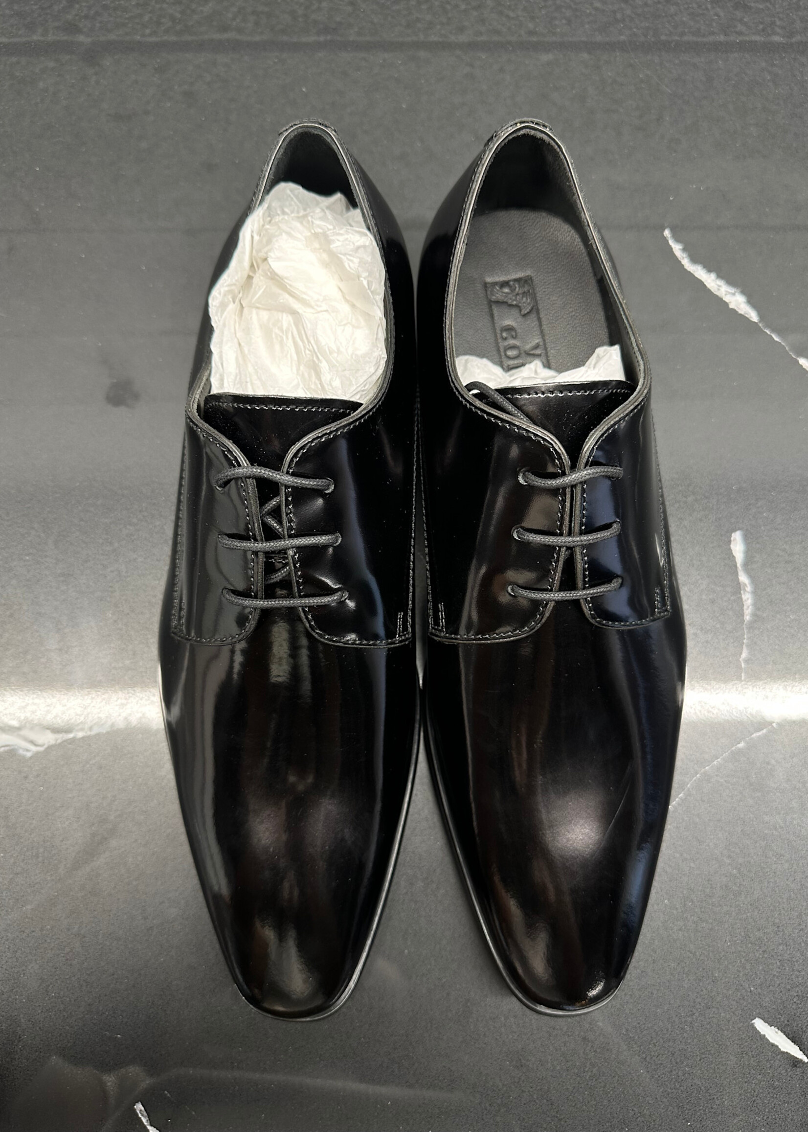 Versace Collection Black Patent Dress Shoes 10