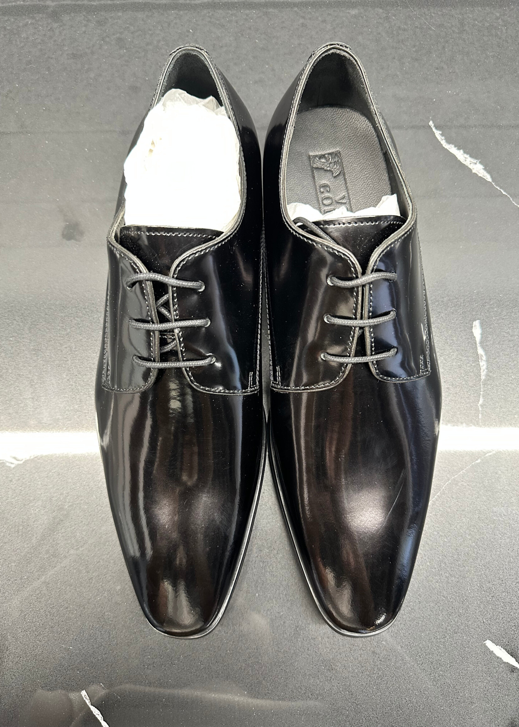 Versace Collection Black Patent Dress Shoes 10
