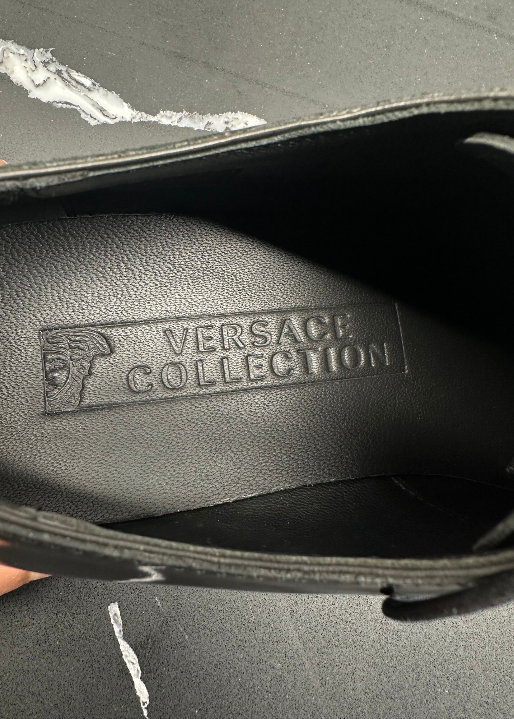 Versace Collection Black Patent Dress Shoes 10