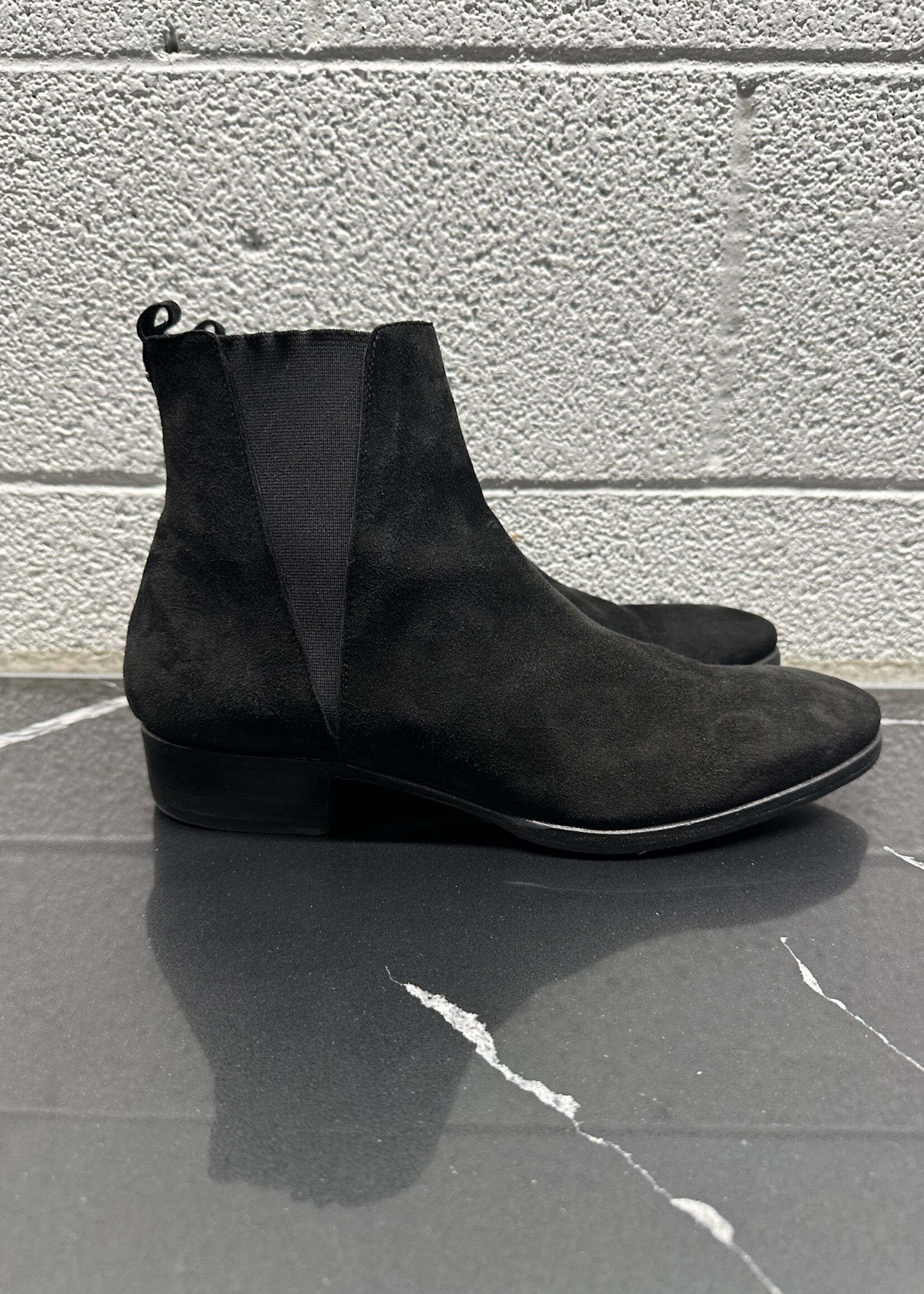 Dolce & Gabbana Black Stretch Chelsa Boot Masc 9