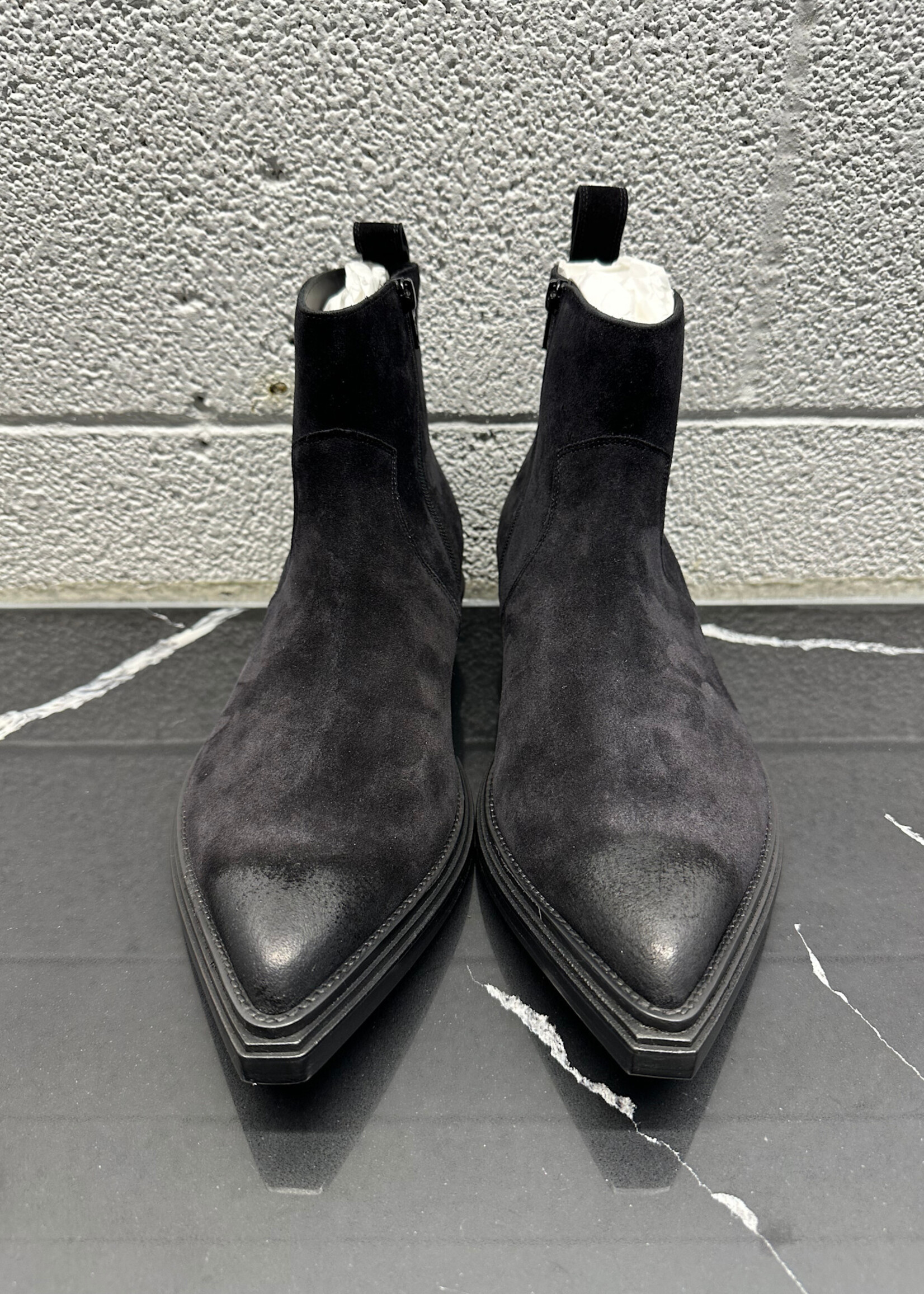 Balenciaga Santiag Black Suede Boots 10