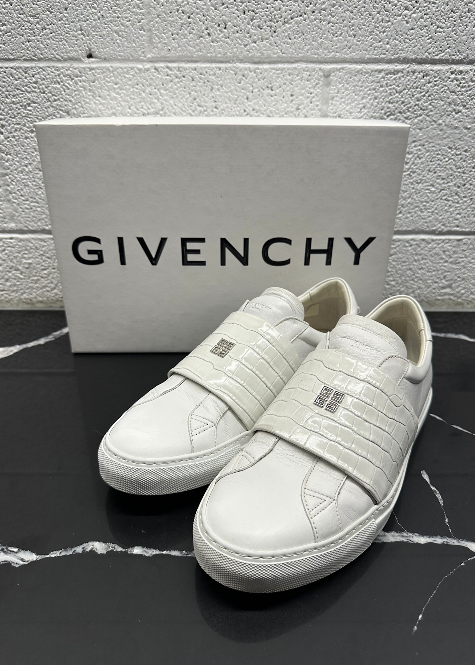 Givenchy White Crock Strap Shoes 10