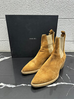 Amiri Light Brown Stretch Cowboy Style Ankle Boot 10