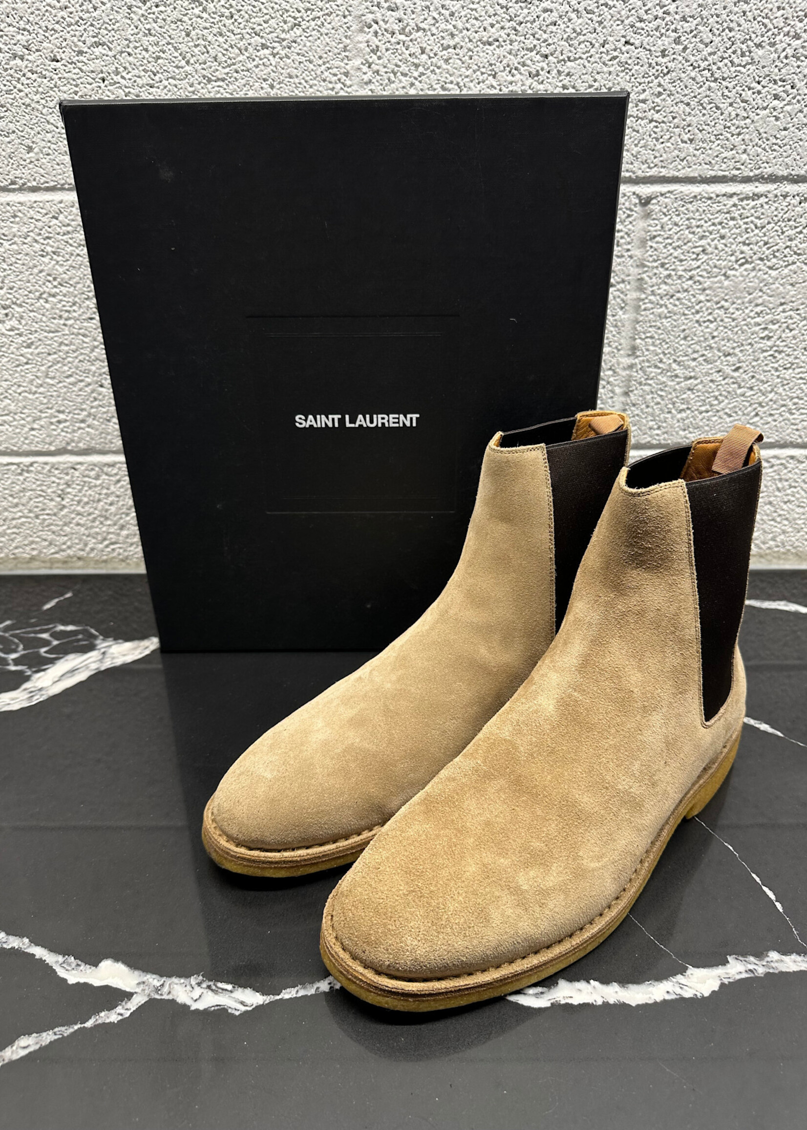 Saint Laurent Nevada 20 Crepe Sole Boots 10