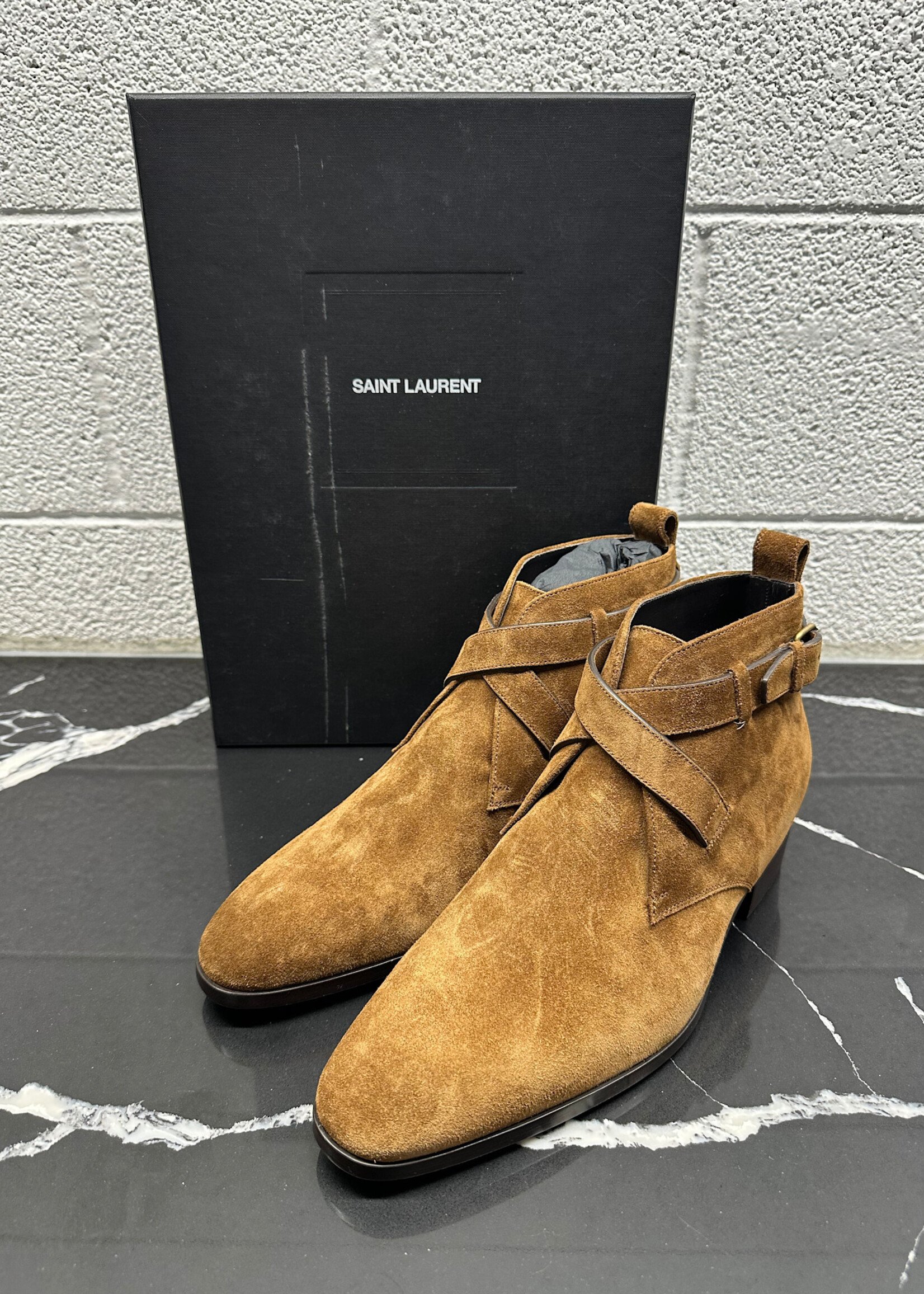 Saint Laurent Wyatt 30 Brown Boots 10