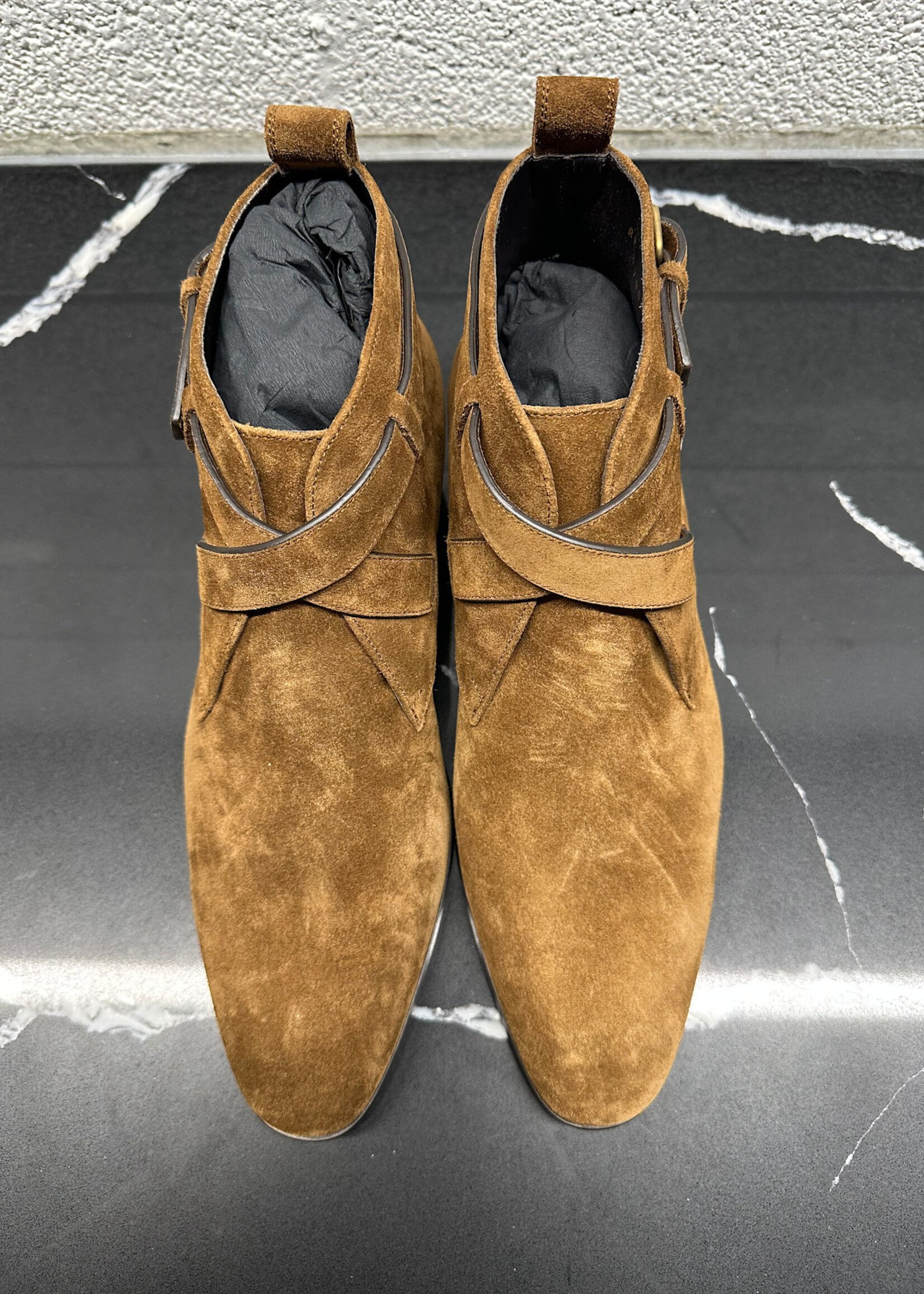 Saint Laurent Wyatt 30 Brown Boots 10