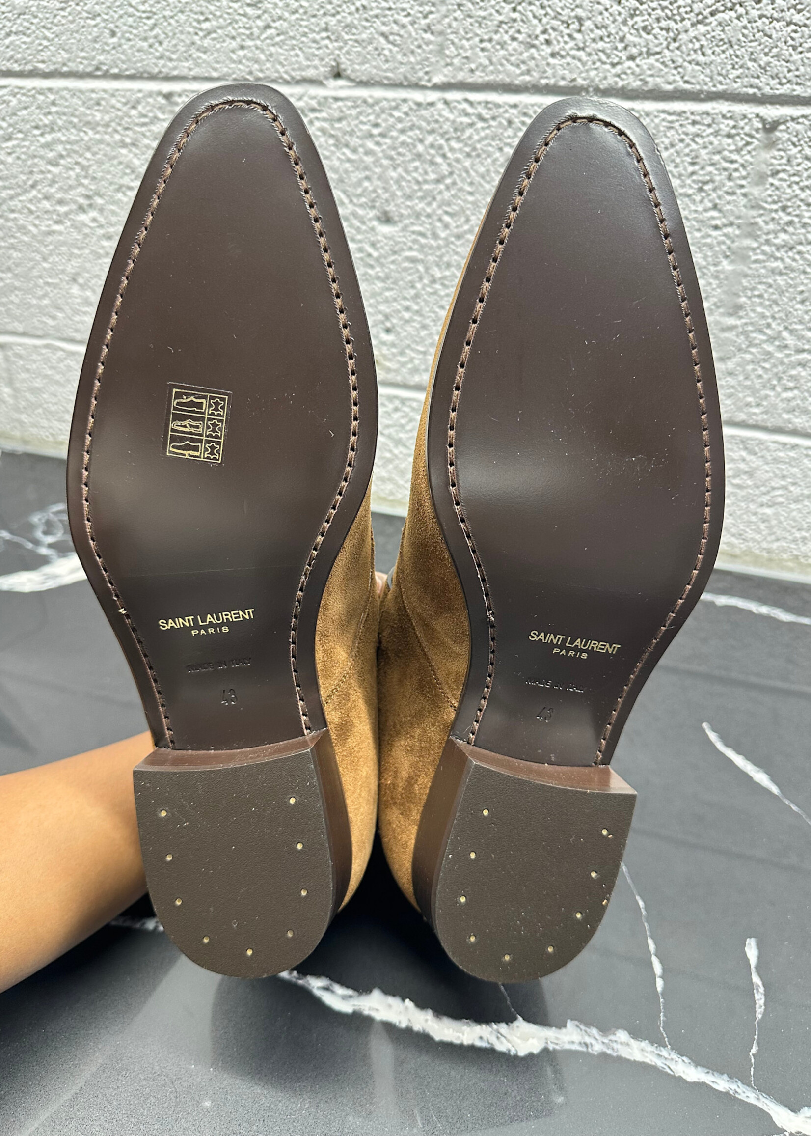 Saint Laurent Wyatt 30 Brown Boots 10