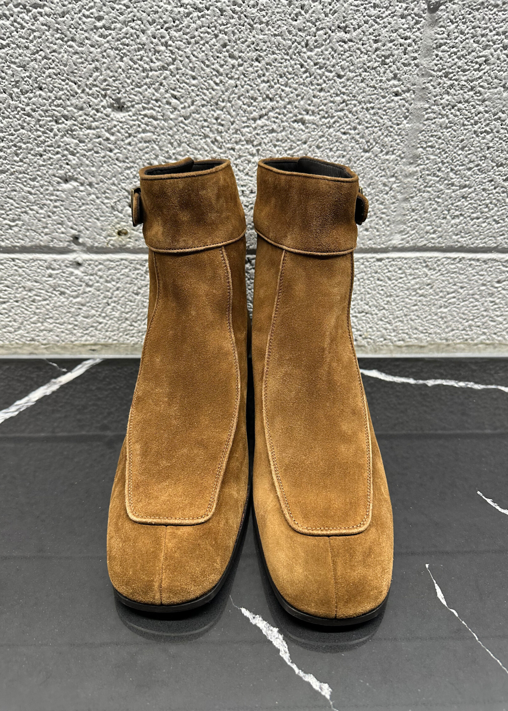 YSL Miles 30 Brown Suede Boots Masc 9.5