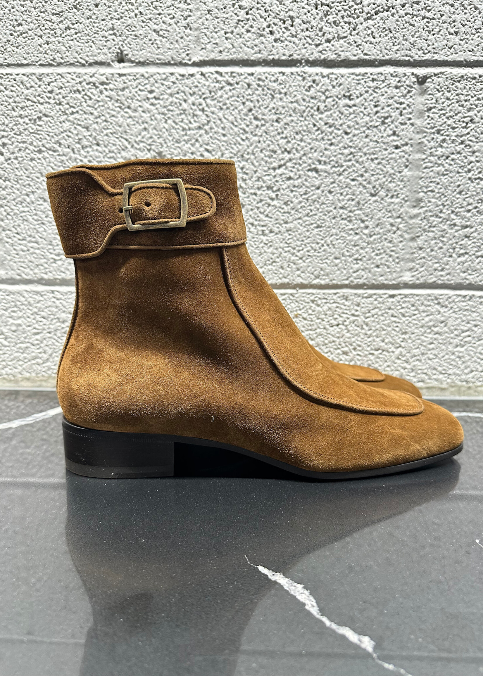 YSL Miles 30 Brown Suede Boots Masc 9.5