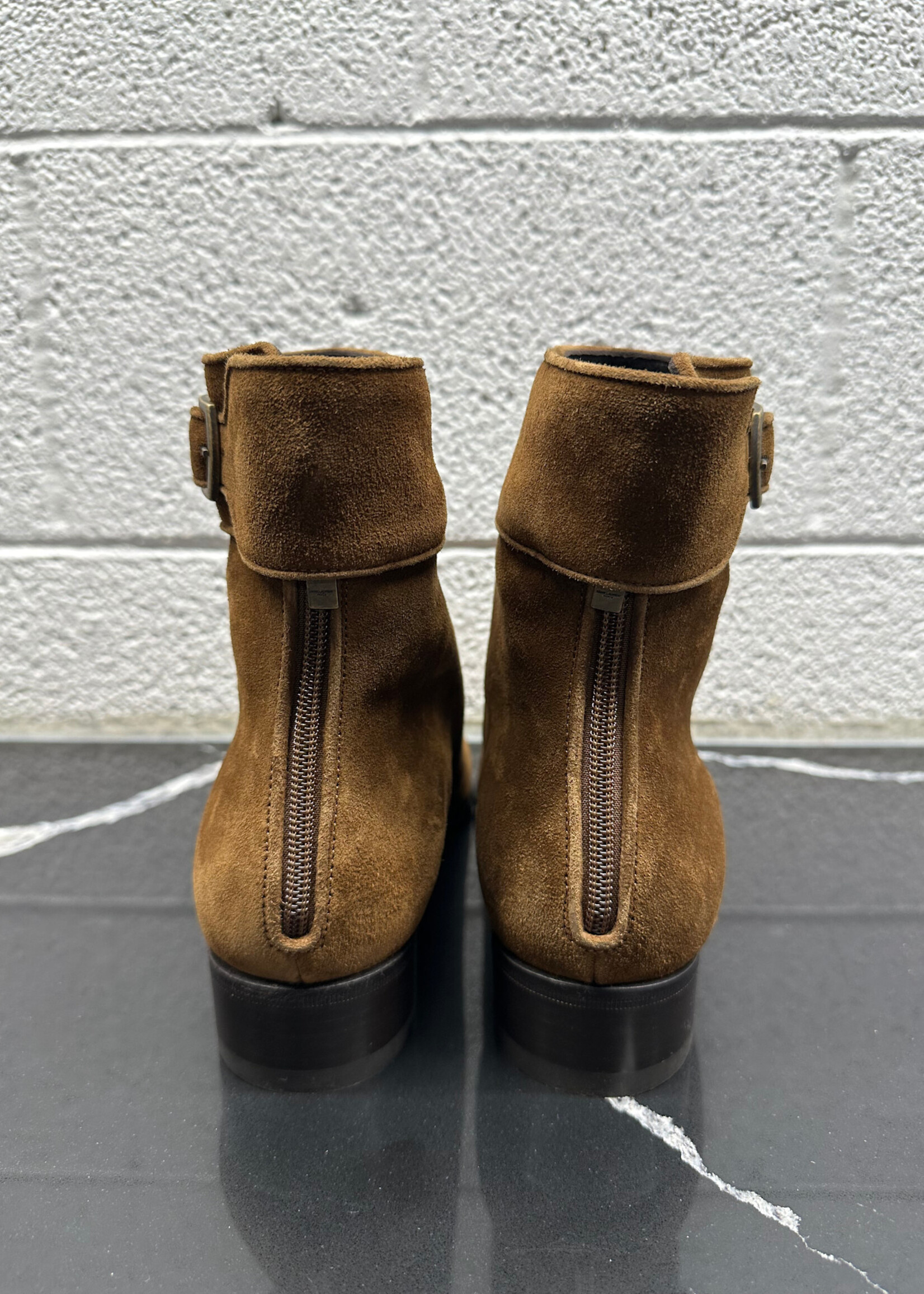 YSL Miles 30 Brown Suede Boots Masc 9.5