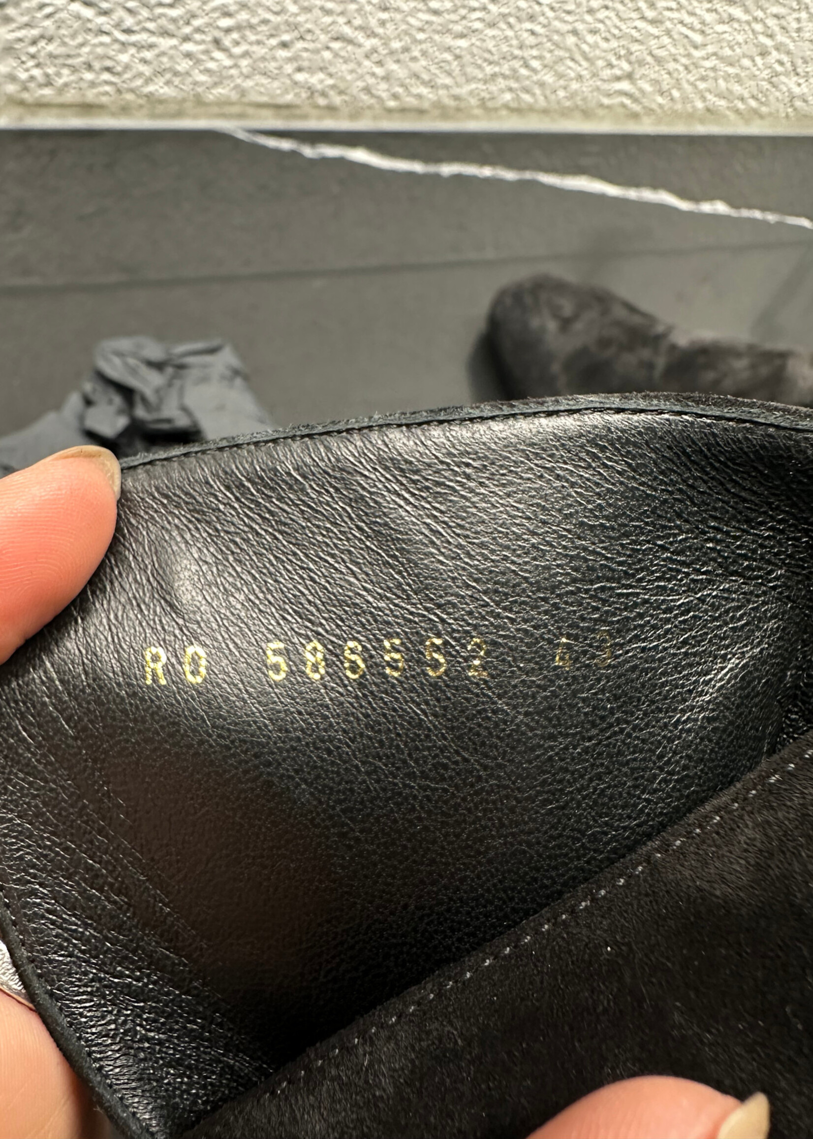 Saint Laurent Clementi 40 Black Strap Boots 10