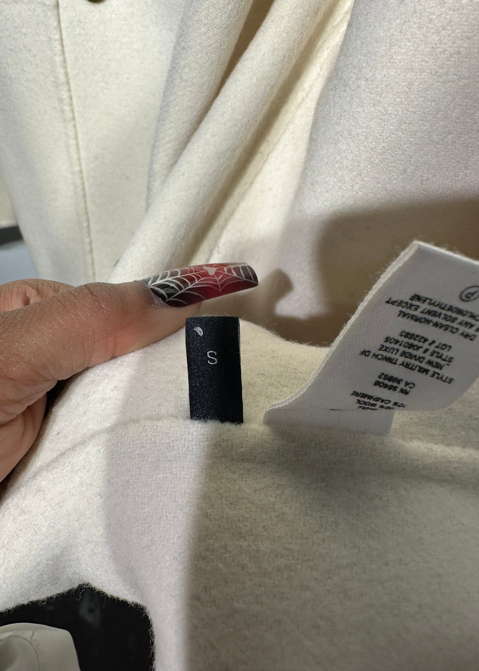 Theory Cream Trench Coat XL