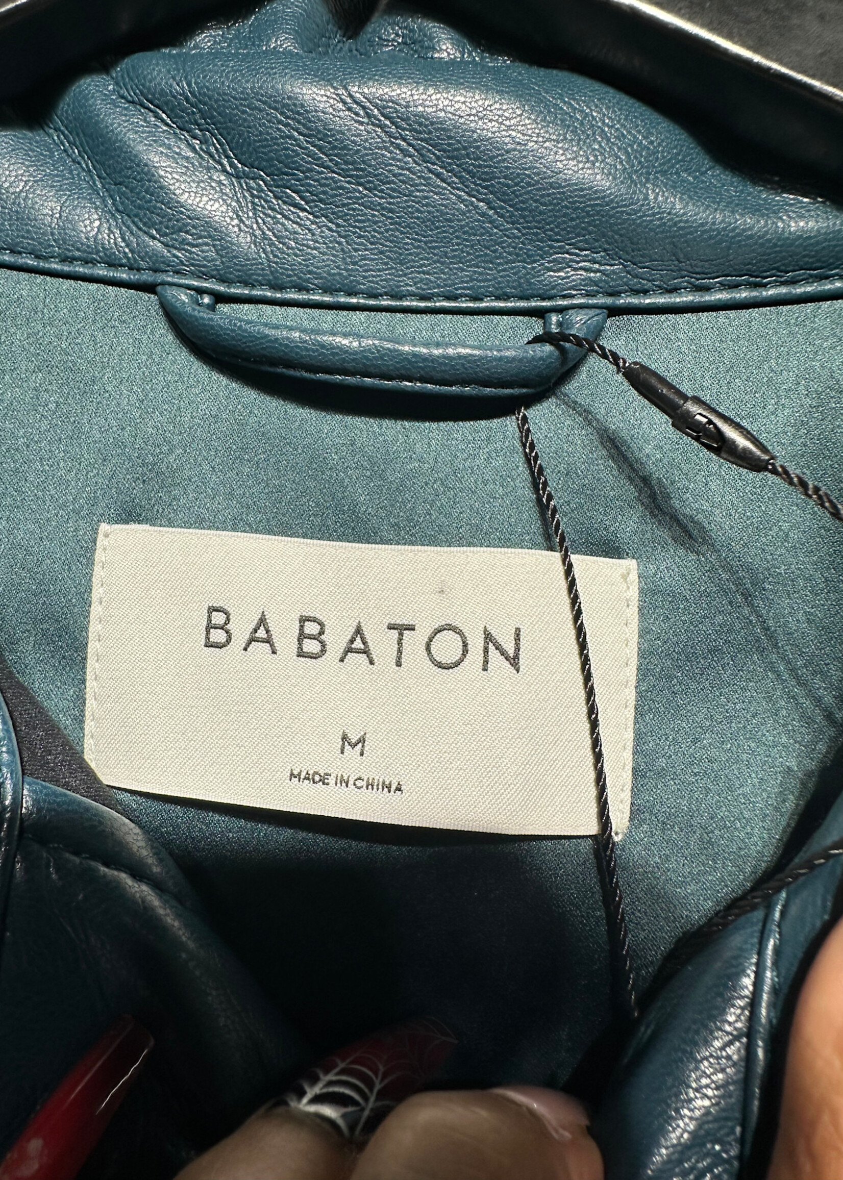 Babton Faux Leather Dark Blue B/U M