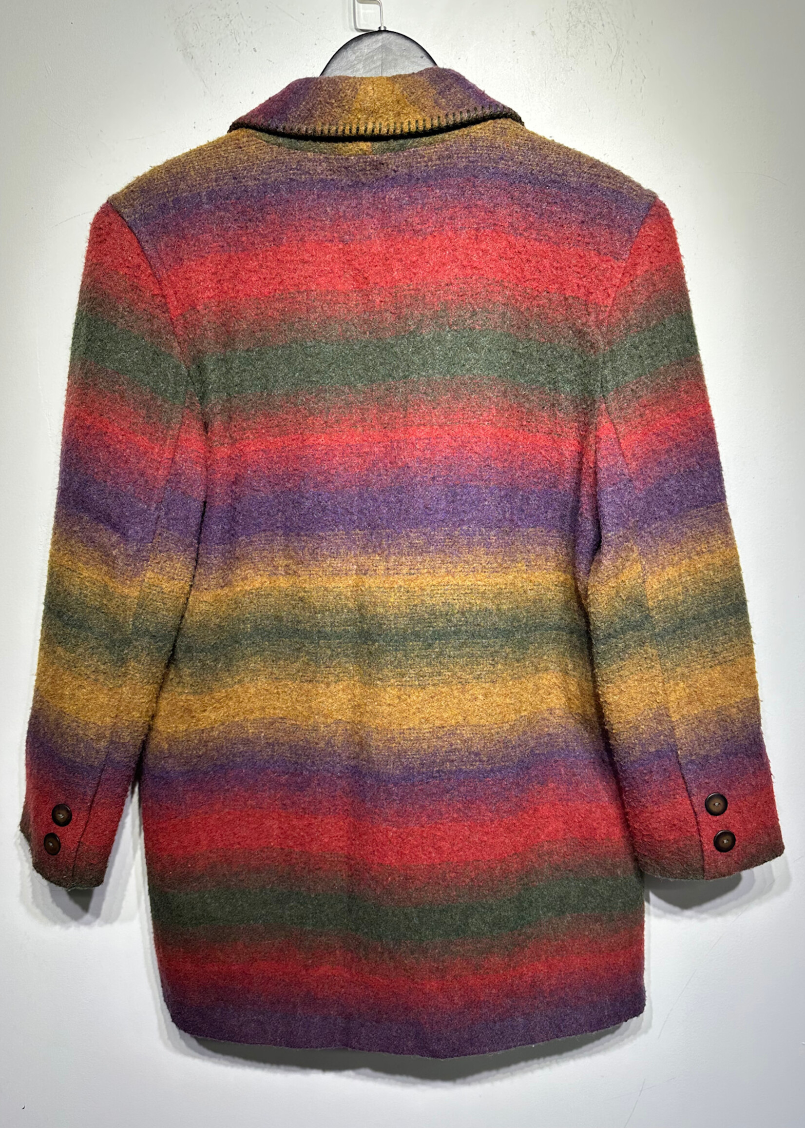 American Eagle Wool Plaid Trench Coat M