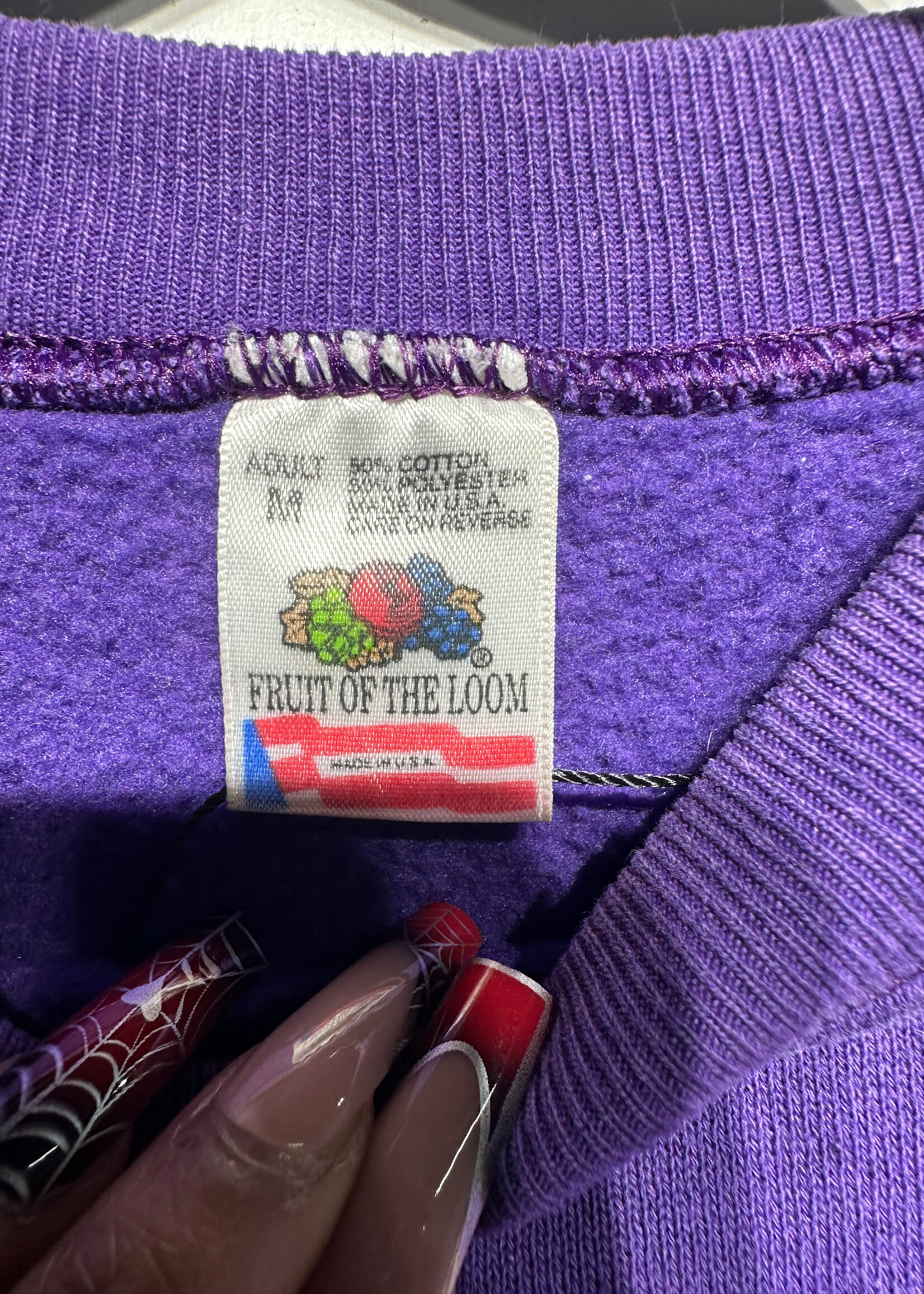 Los Angeles Lakers Vintage Purple Crew M