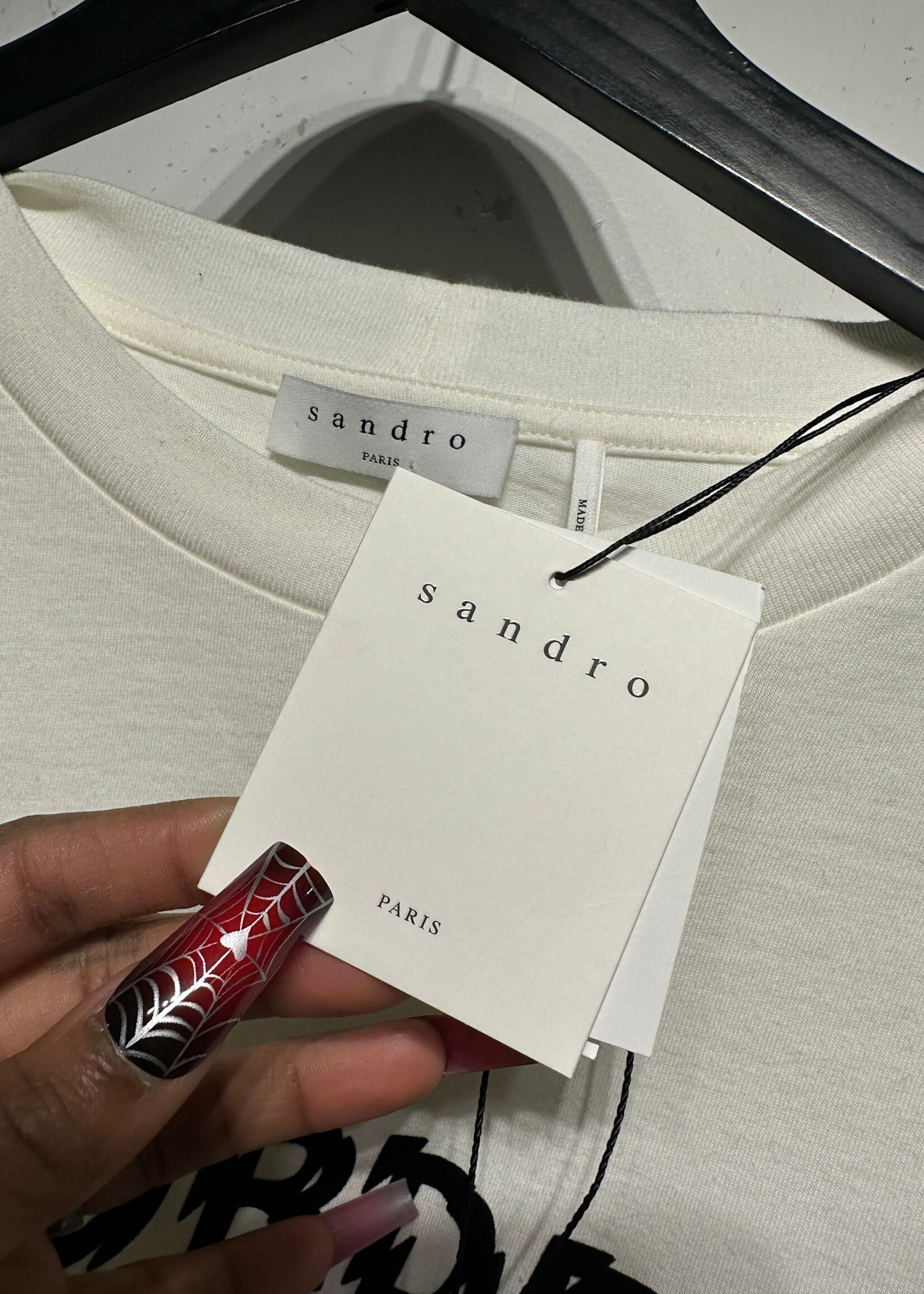 Sandro Disorder White Tee XL