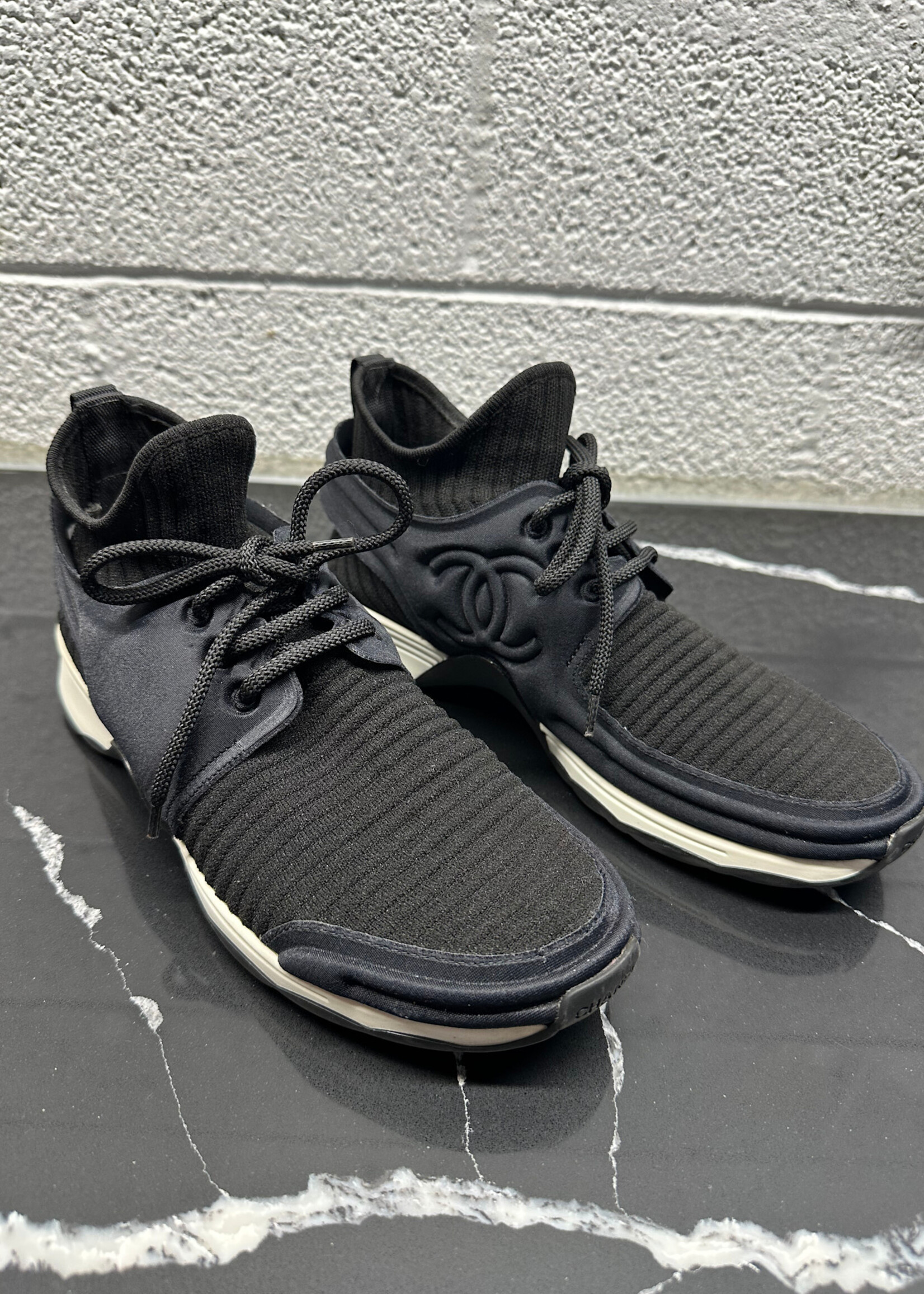 Chanel Black Knit Runners 7