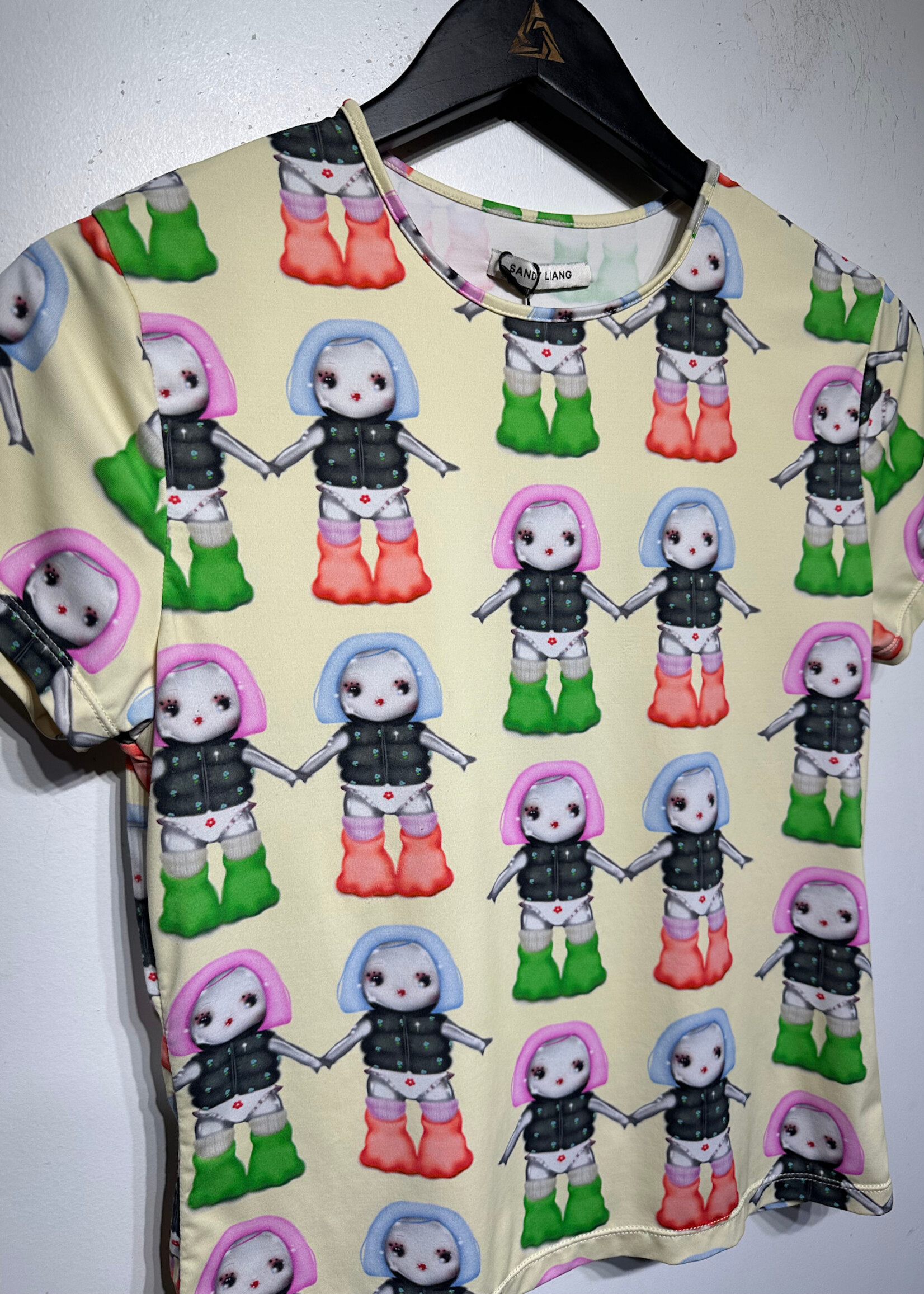 Sandy Liang Printed Tee S AS IS