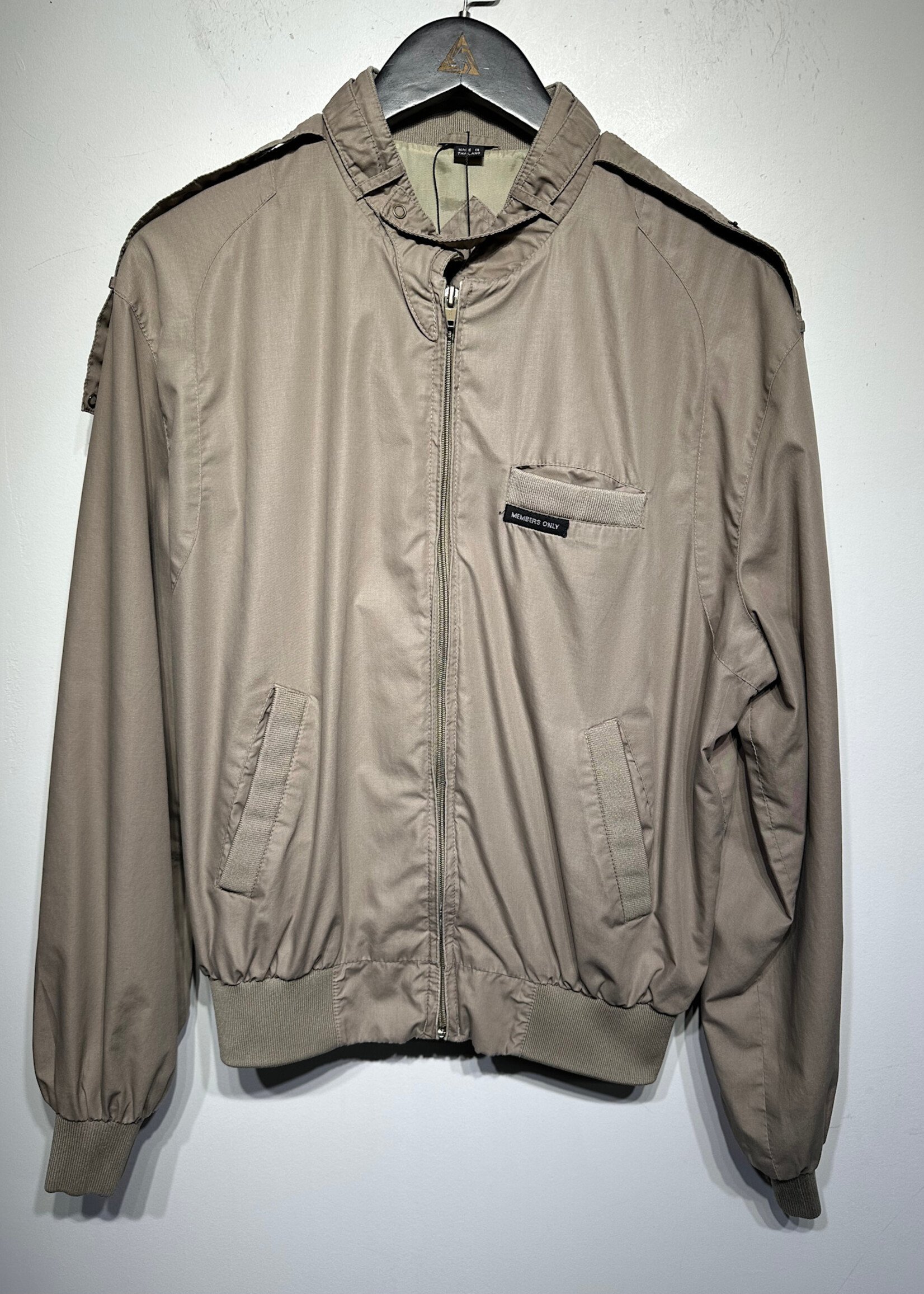 Members Only Vintage Beige Flight Jacket Masc M