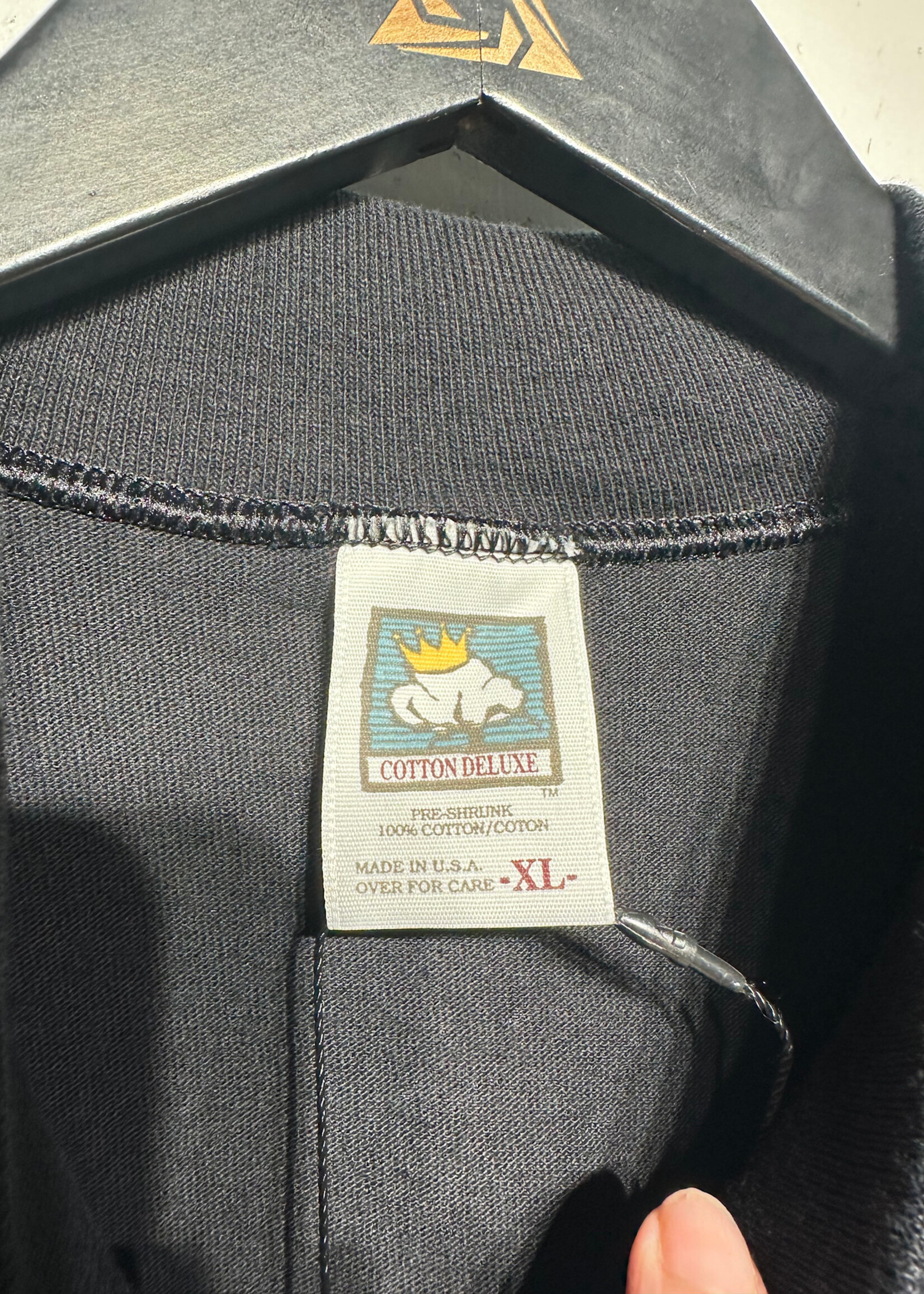 97 Superbowl Black Graphic L/S Tee Masc XL