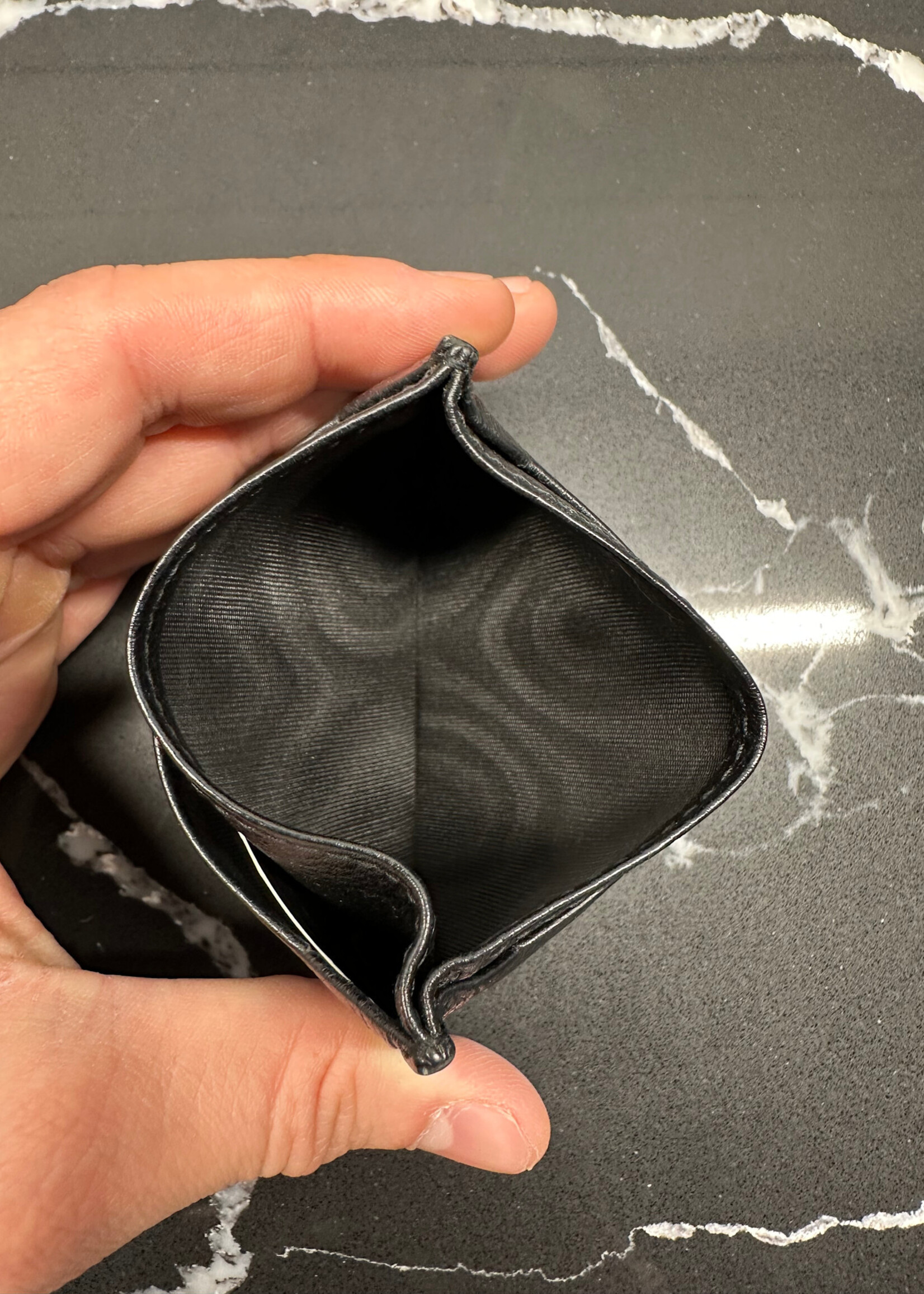 Prada Black Leather Card Holder