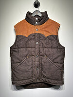 TRUE RELIGION TWO TONED CORDUROY VEST XL