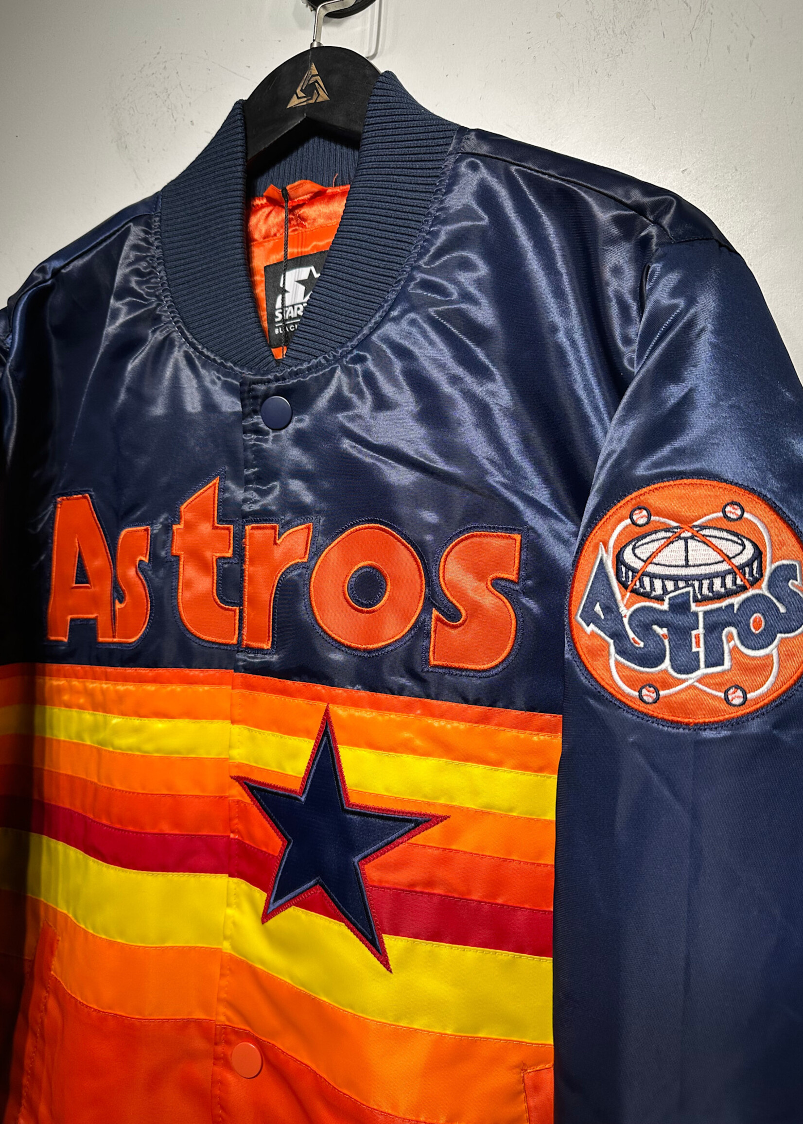 Starter Black Lab Astros Jacket M