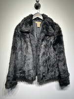 Paris Blues Black Fur Jacket M