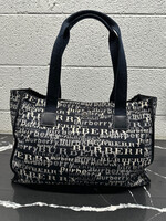 Burberry Logo Print Canvas Tote