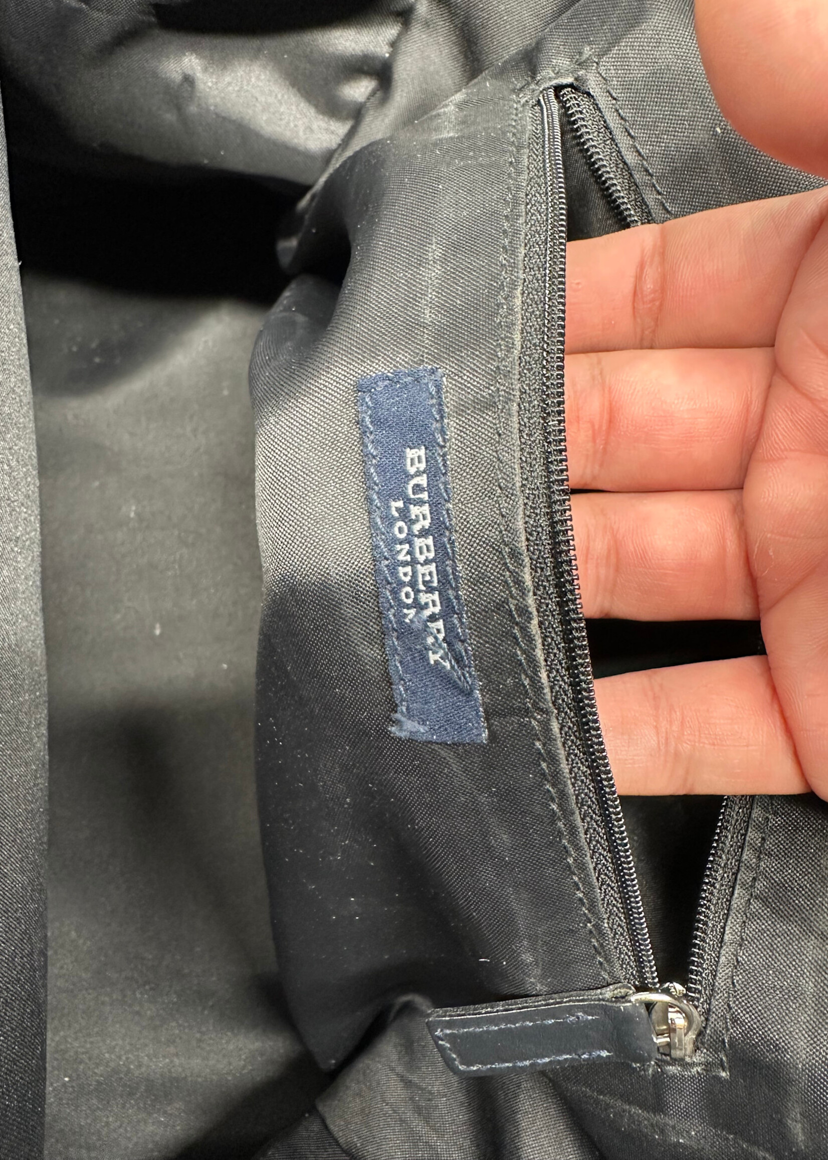 Burberry Logo Print Canvas Tote