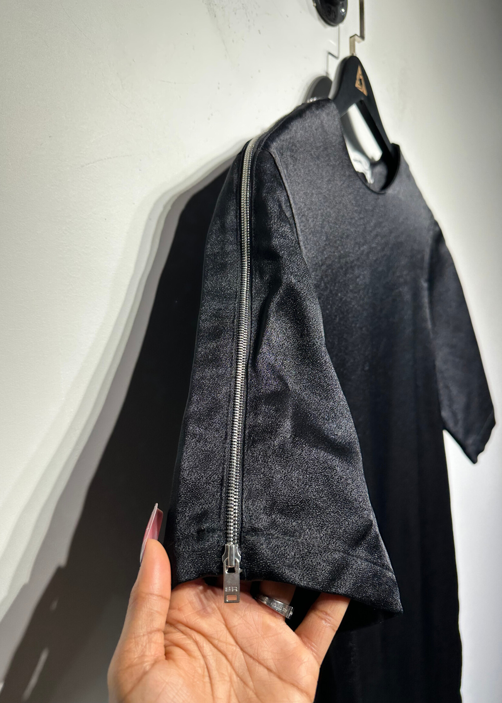 Sonia Rykiel Paris Zip Sleeve T Shirt Dress S/M