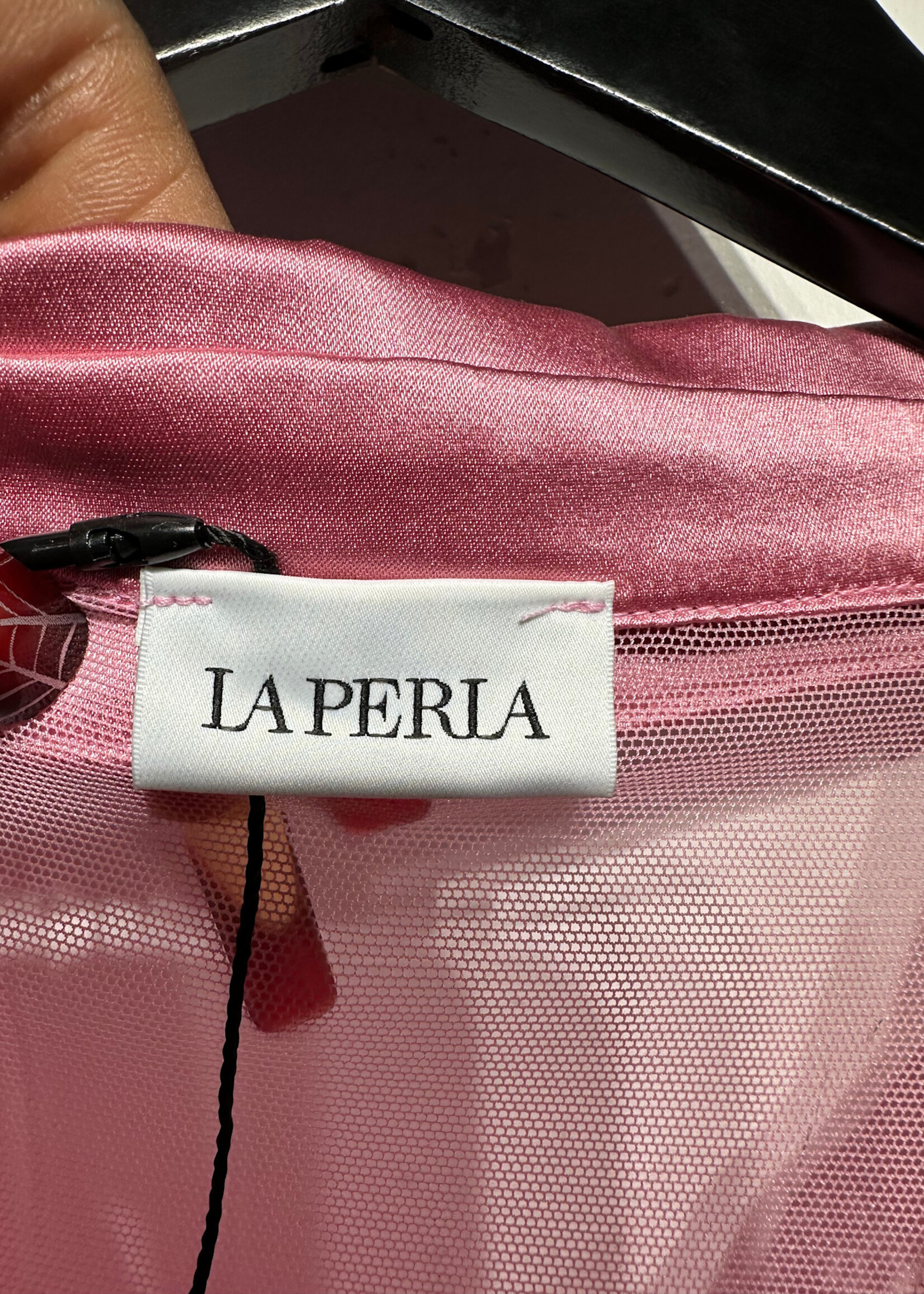 La Perla Pink Lace Blouse Fem L