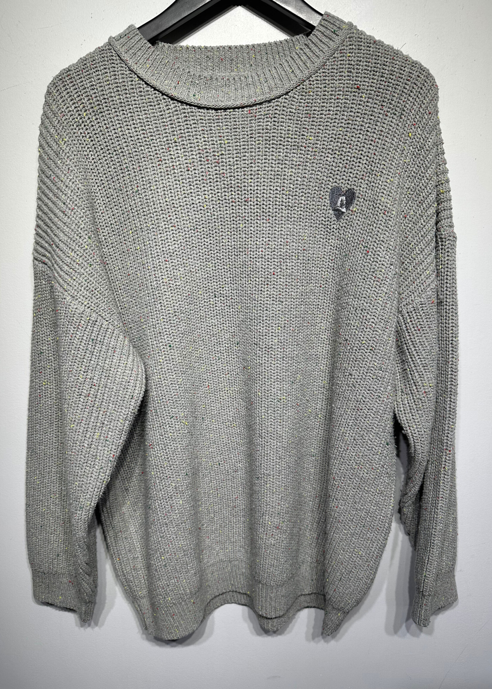 Aelfric Eden Gray Neon Speckle Thick Sweater Fem M