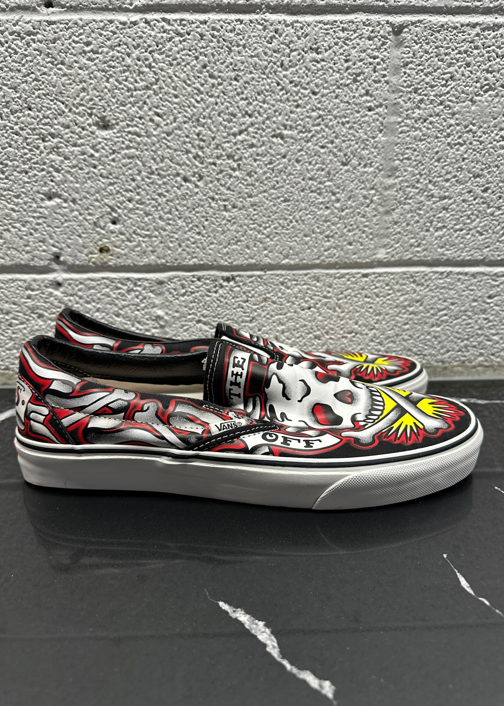 Vans by Oliver Peck Skull Slip On Masc 11.5
