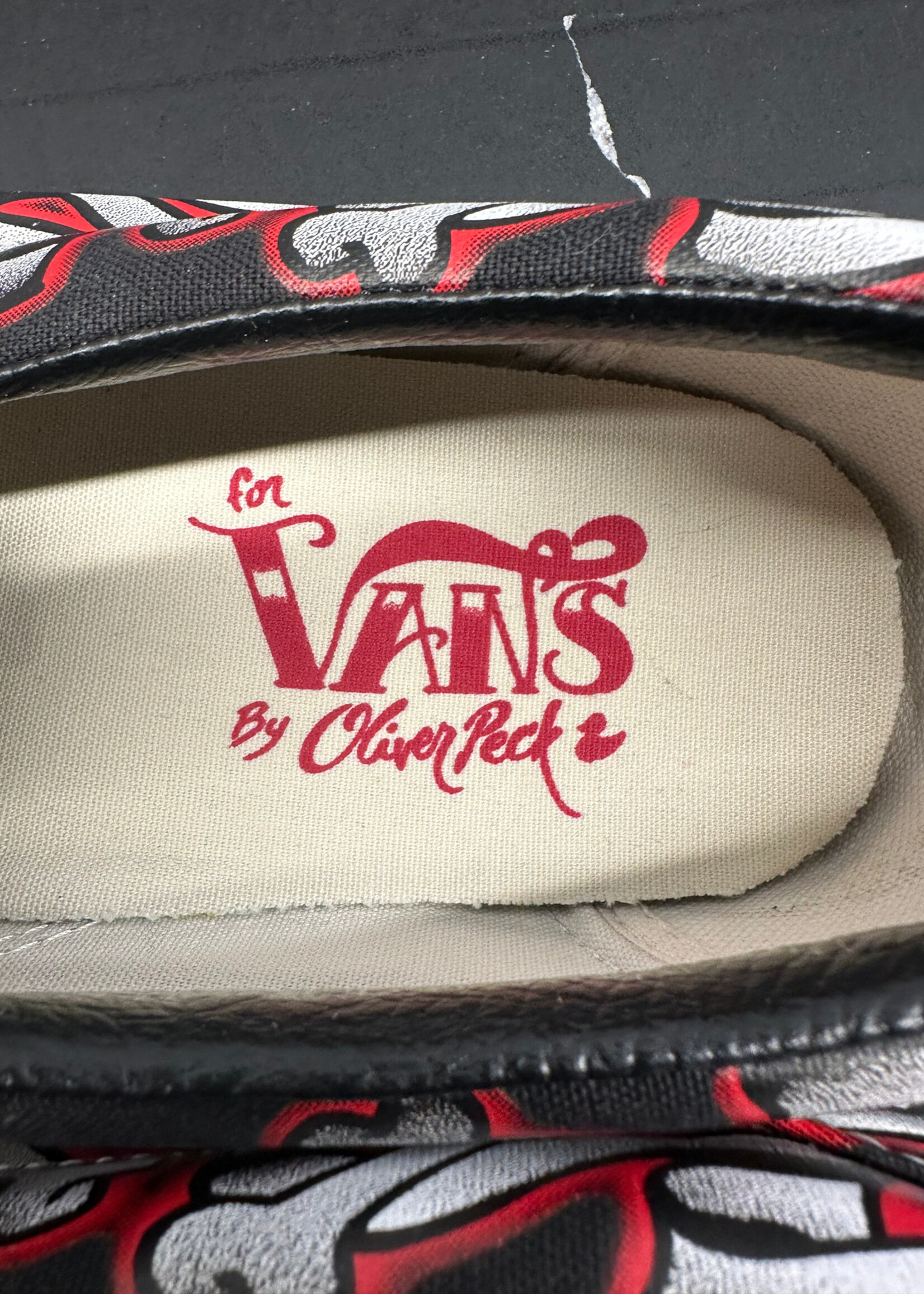 Vans by Oliver Peck Skull Slip On Masc 11.5