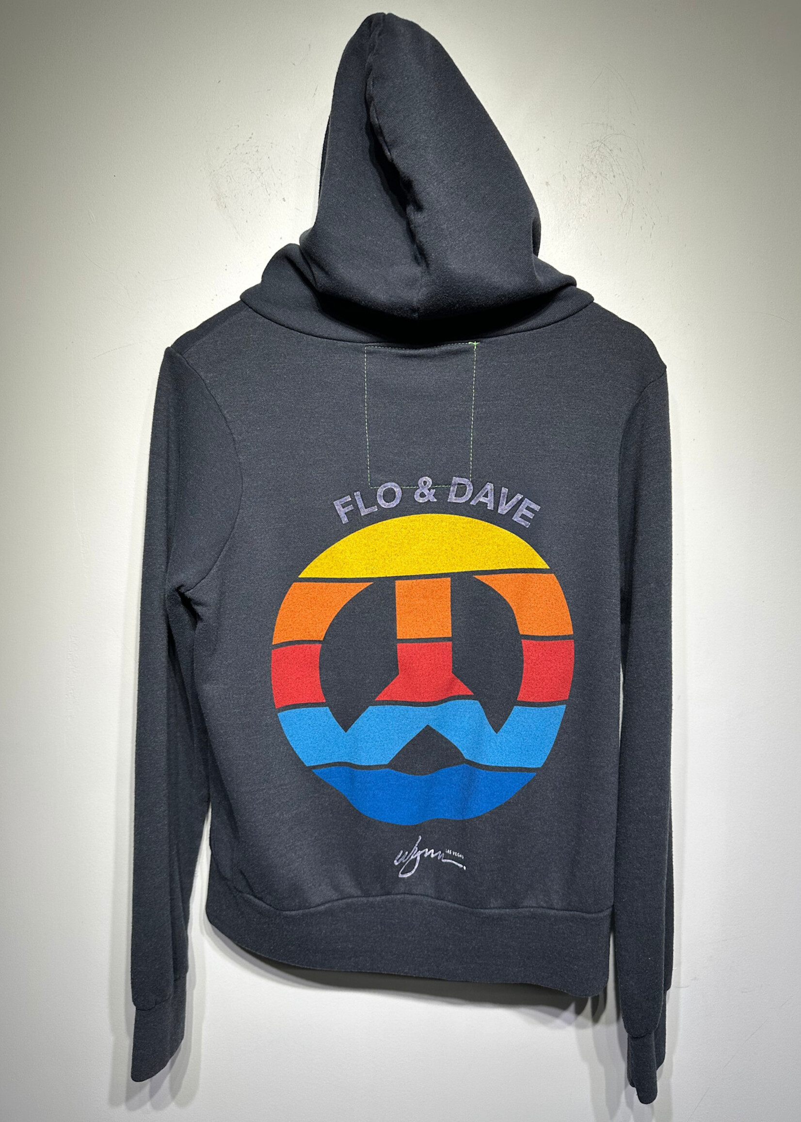 Aviator Nation Grey Rainbow Peace Sign Jacket S
