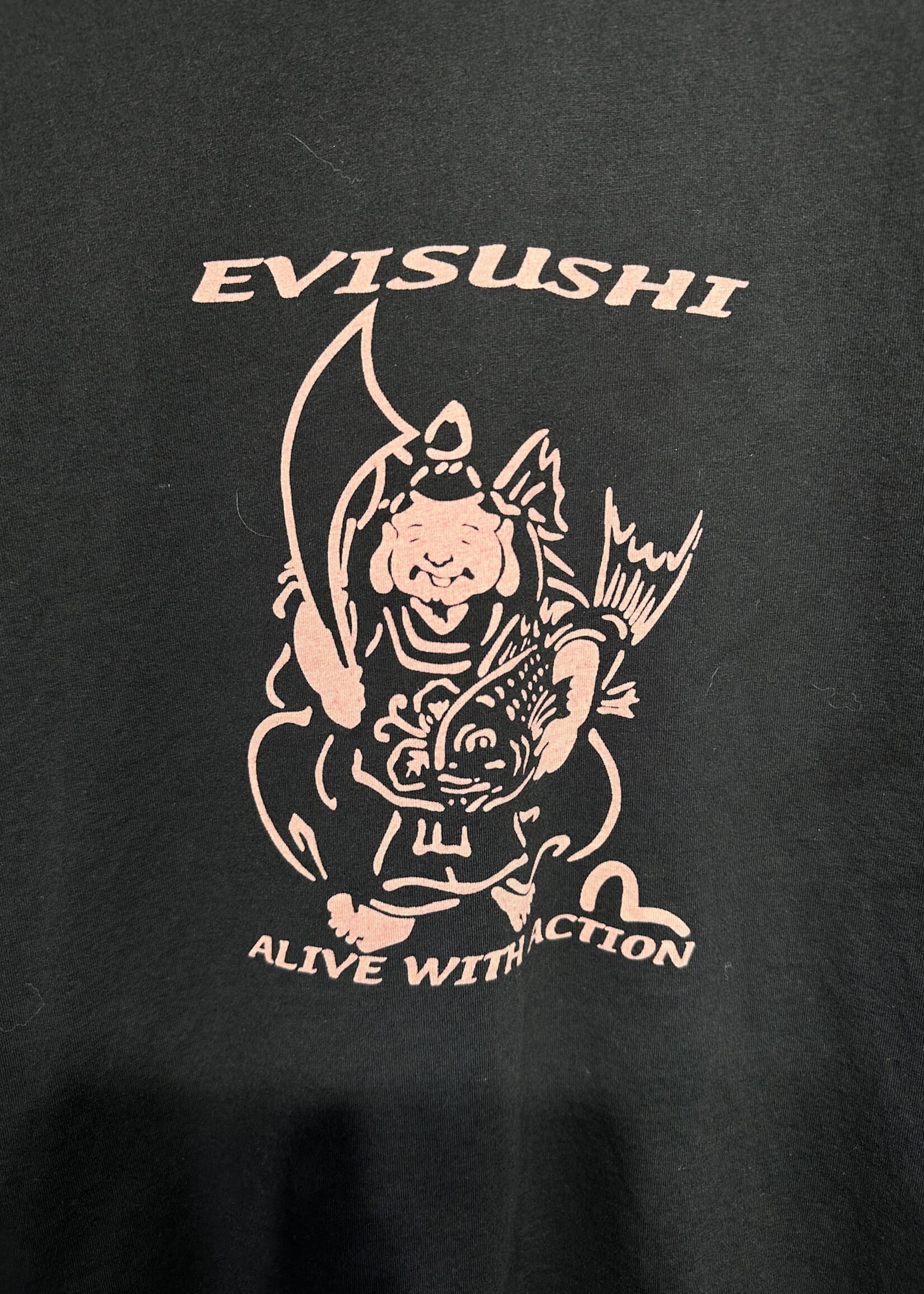 Evisu Black "Evisushi" Tee Masc XL Fits M/L