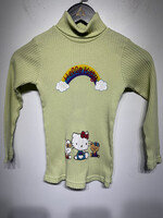 Vintage Hello Kitty Rainbow L/S Turtle Neck Fem XS