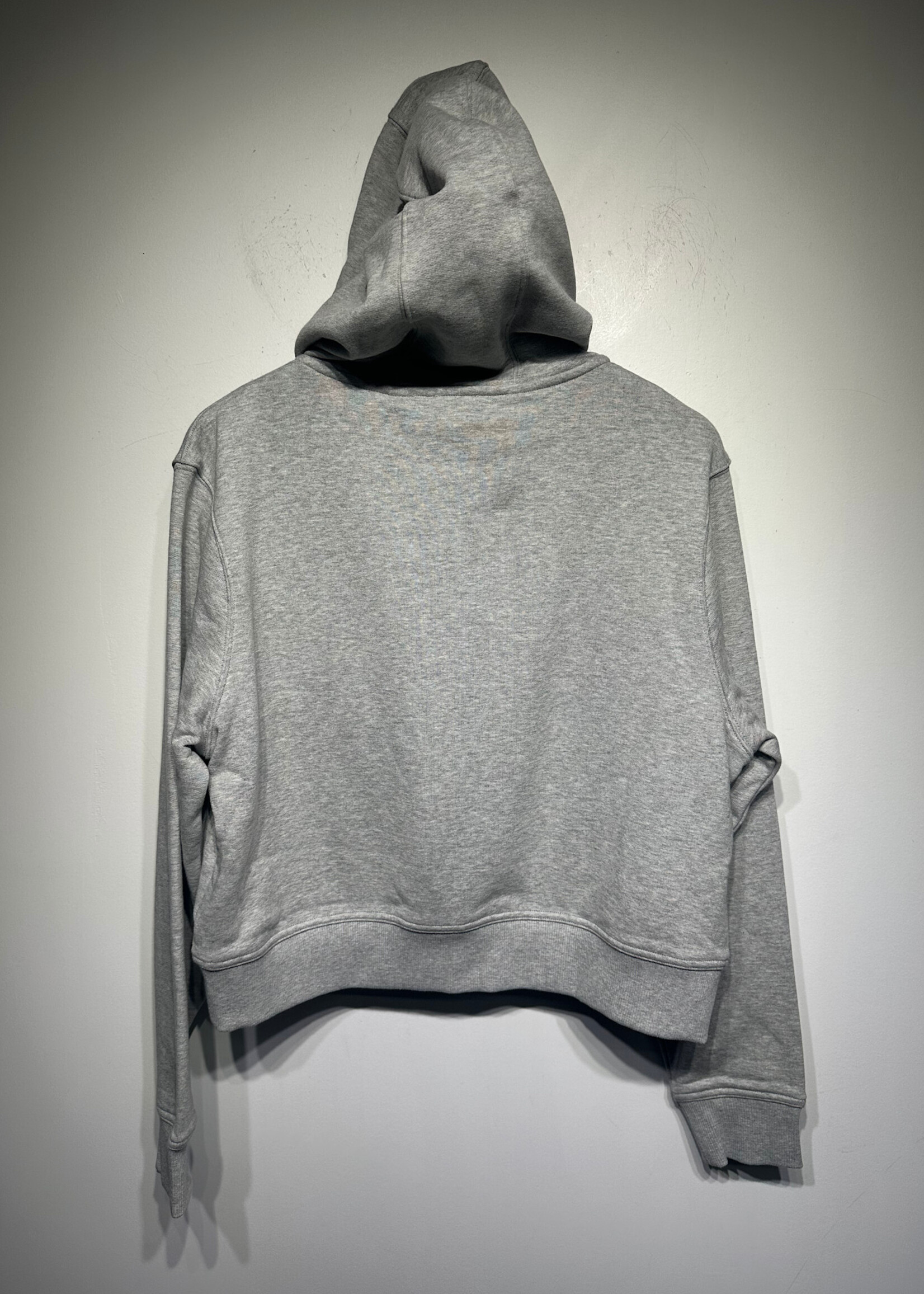 NWT Burberry Crop Grey Logo Hoodie Fem M
