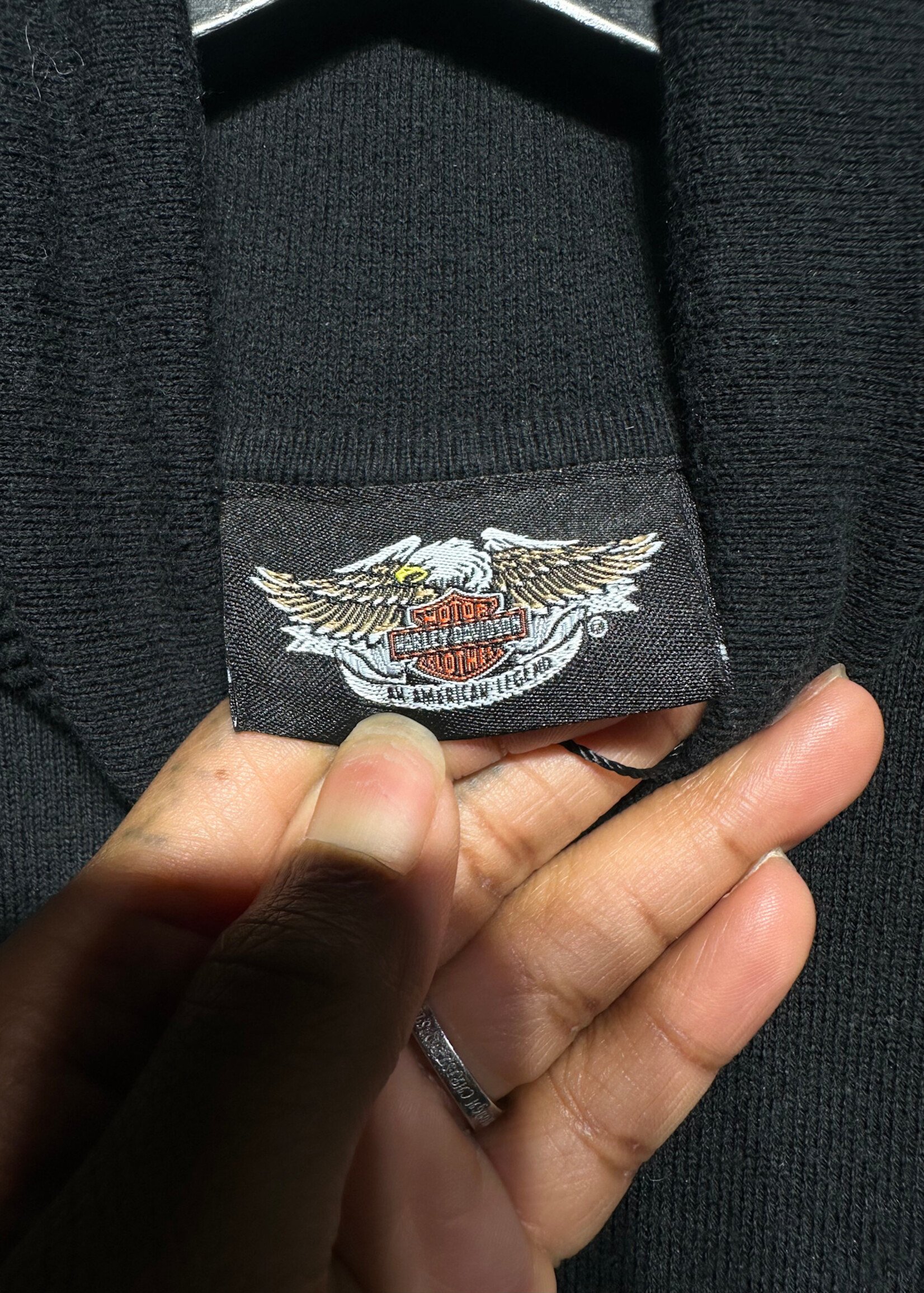 Harley Black Logo Turtleneck Fem S