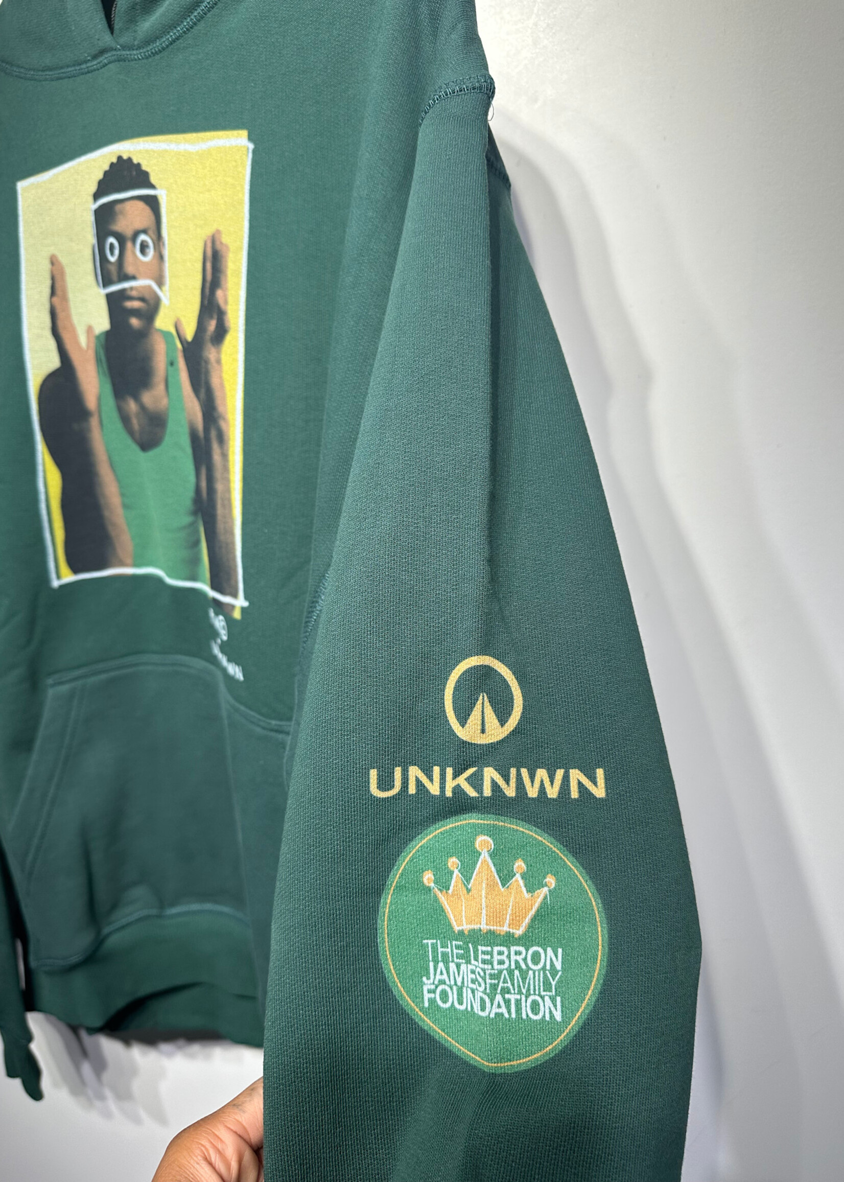 NWT UNKNWN Sample Lebron Green Hoodie S
