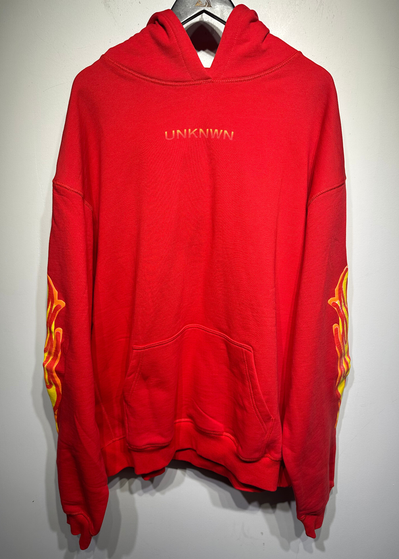 NWT UNKNWN Red Flame Hoodie XXL