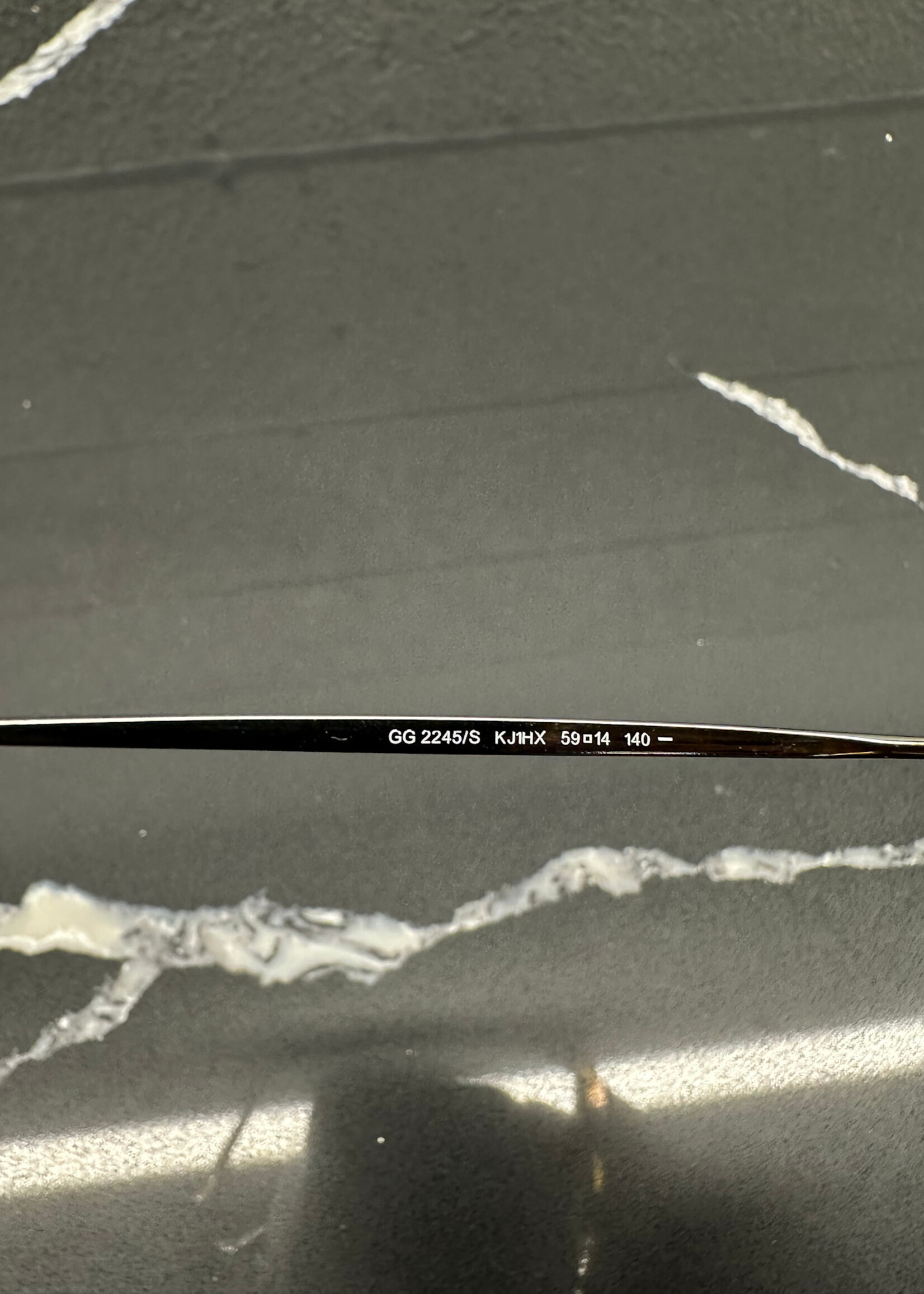 Gucci Yellow Lense Aviator Sunglasses OS W/ CASE