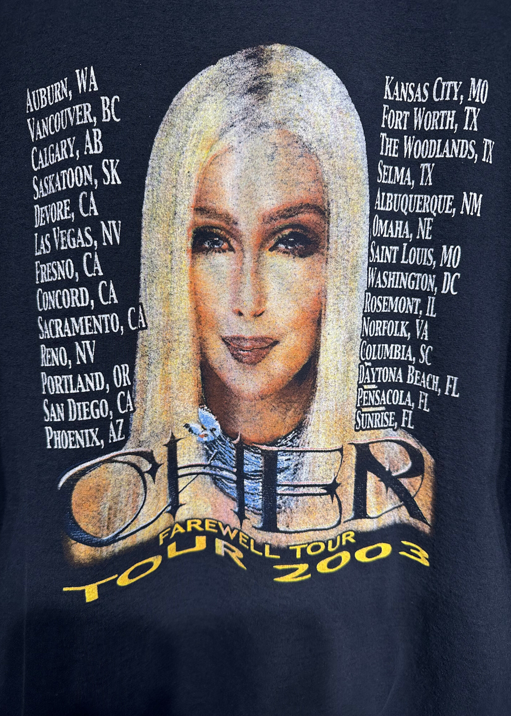 Cher Black Farewell Tour 2003 XL