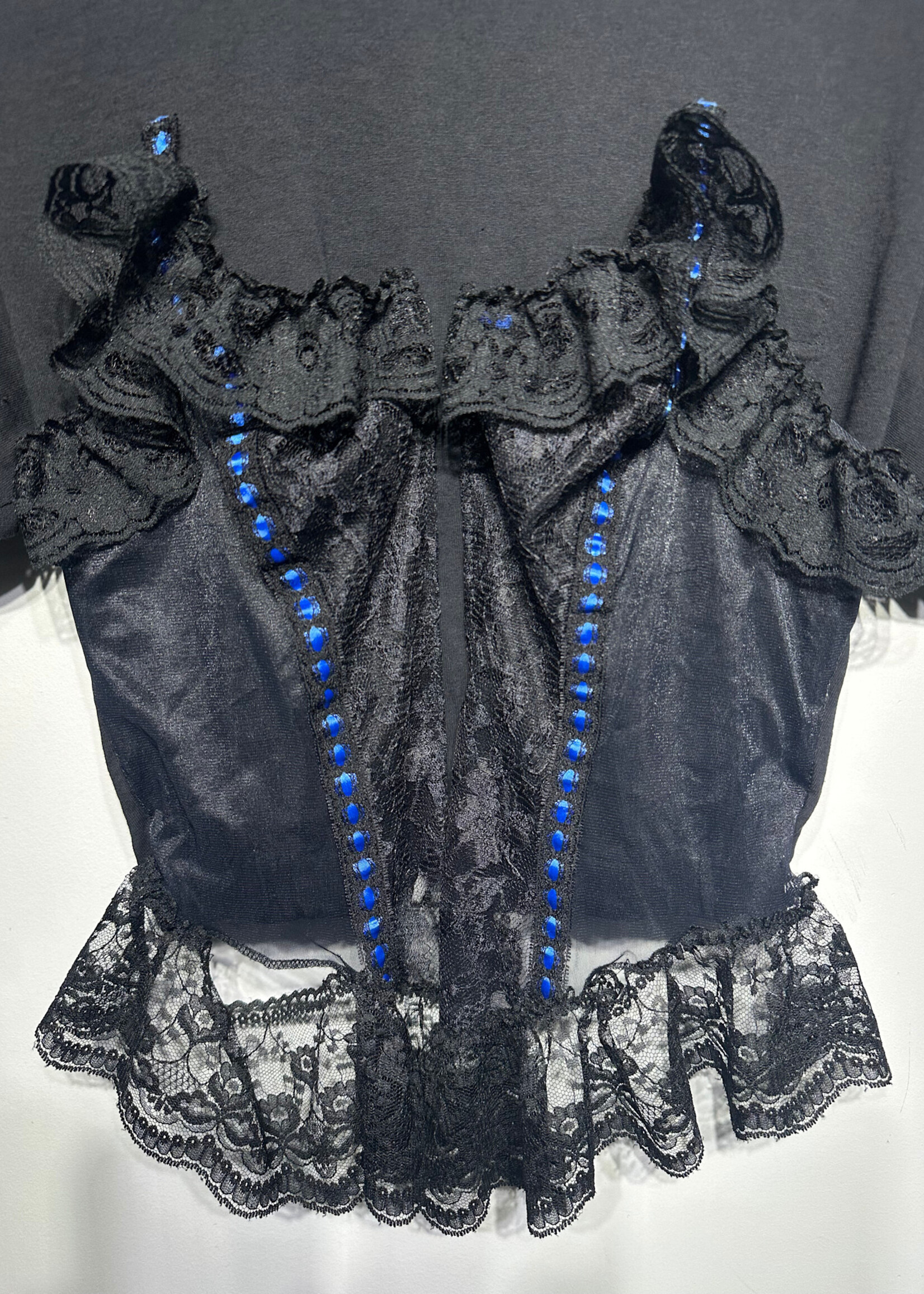 Feeling Blue Rework Corset Tee Fem M