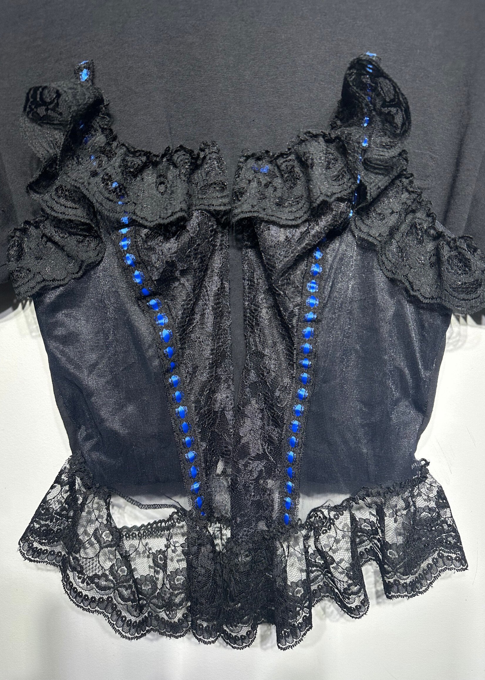 Feeling Blue Rework Corset Tee Fem M